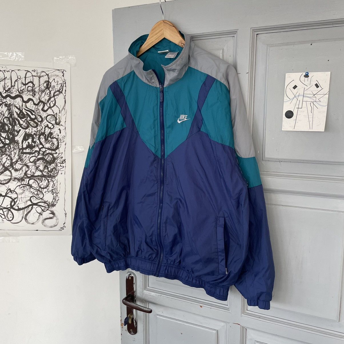Nike Vintage Nike 90’s Tracksuit zip-up Jacket y2k size L Size US L / EU 52-54 / 3 - 2 Thumbnail