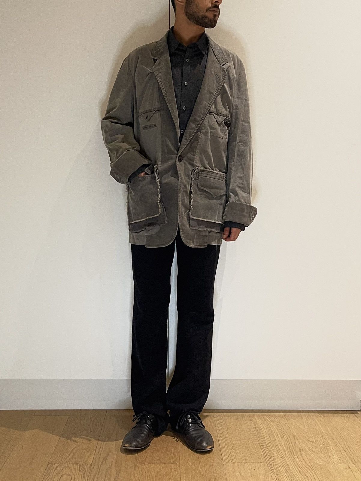 Maison MIHARA YASUHIRO Miharayasuhiro 00s Inside-Out Blazer With Corduroy Panels Size US M / EU 48-50 / 2 - 1 Thumbnail