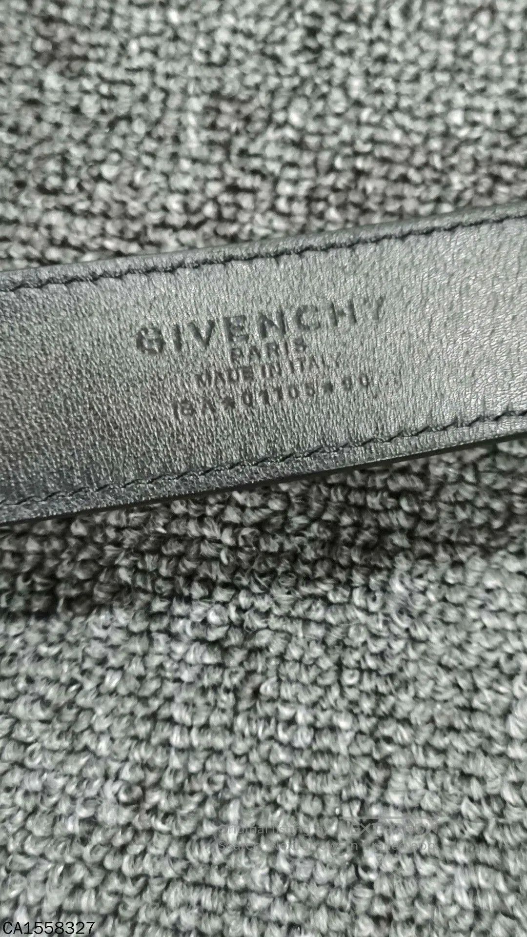 Givenchy GIVENCHY Black Belt with Silver Buckle. Size ONE SIZE - 4 Thumbnail