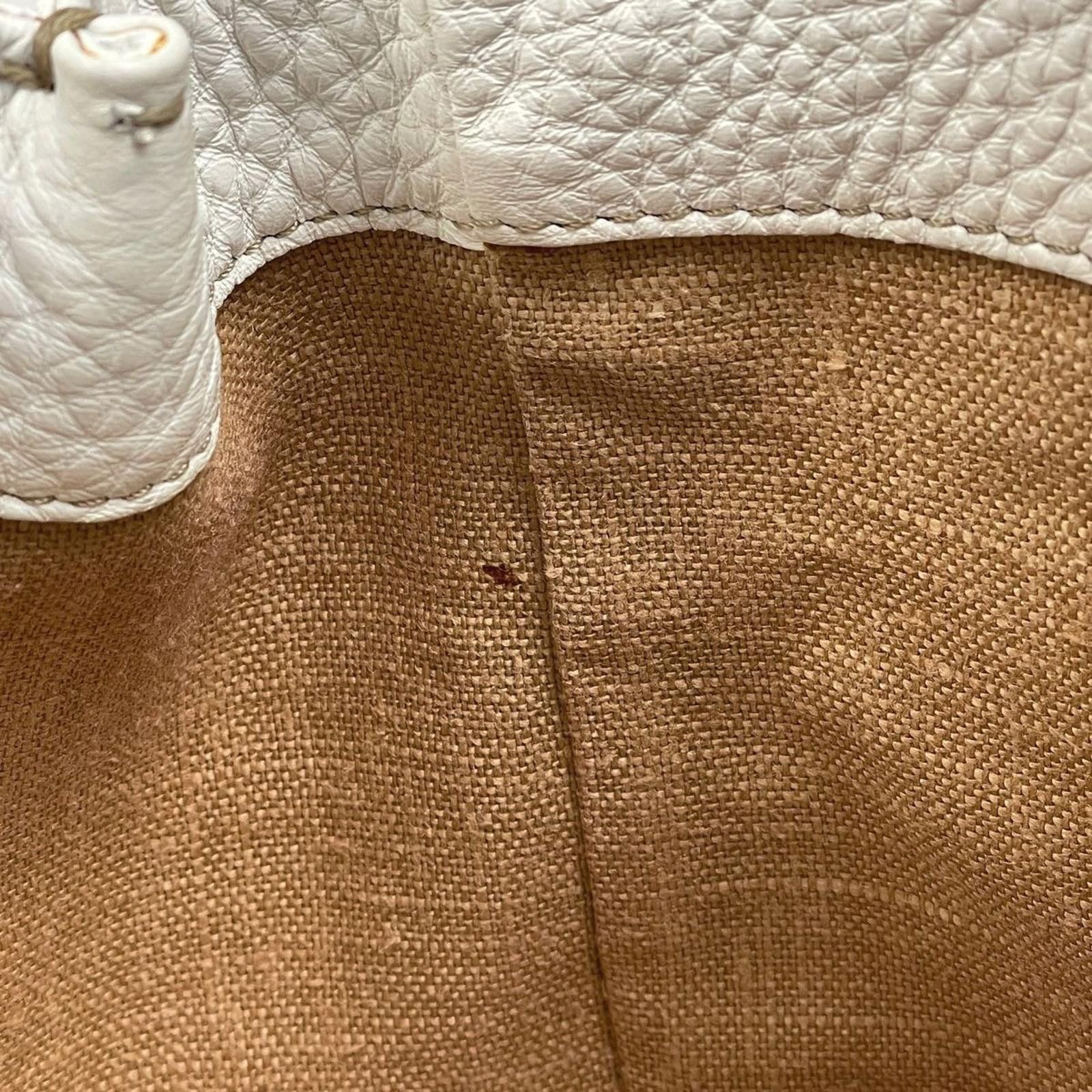 Fendi Fendi - White Leather Selleria Satchel Bag Size ONE SIZE - 8 Thumbnail