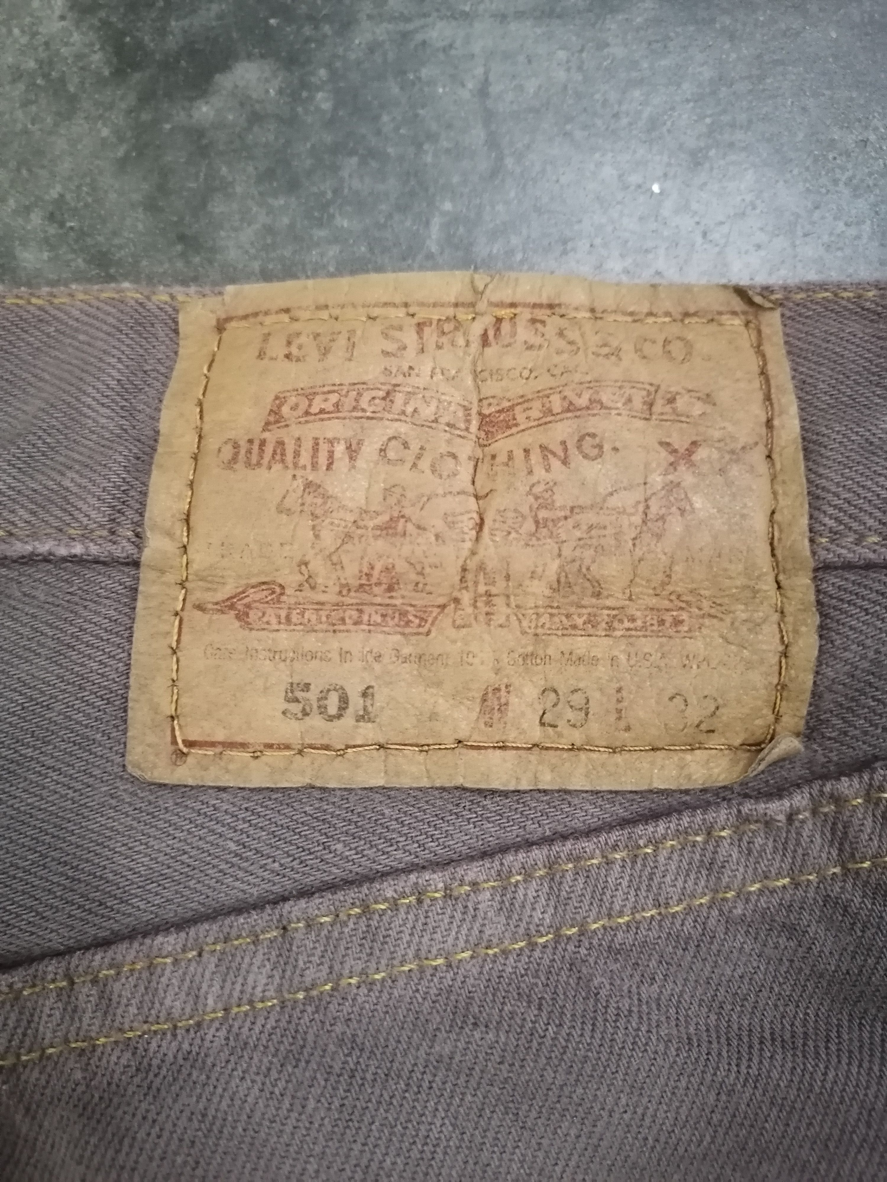 Levi's × Levi's Vintage Clothing Vintage 90s Levi's 501 Dyed Purple Distressed Denim Pants Size US 28 / EU 44 - 7 Thumbnail
