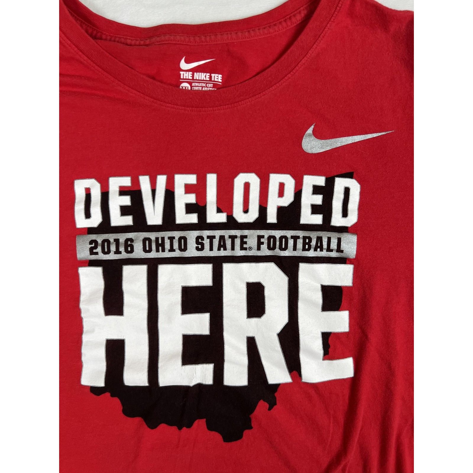 Nike Ohio State Buckeyes Shirt Mens XXL Red 2016 Football Nike Te Size US XXL / EU 58 / 5 - 2 Thumbnail
