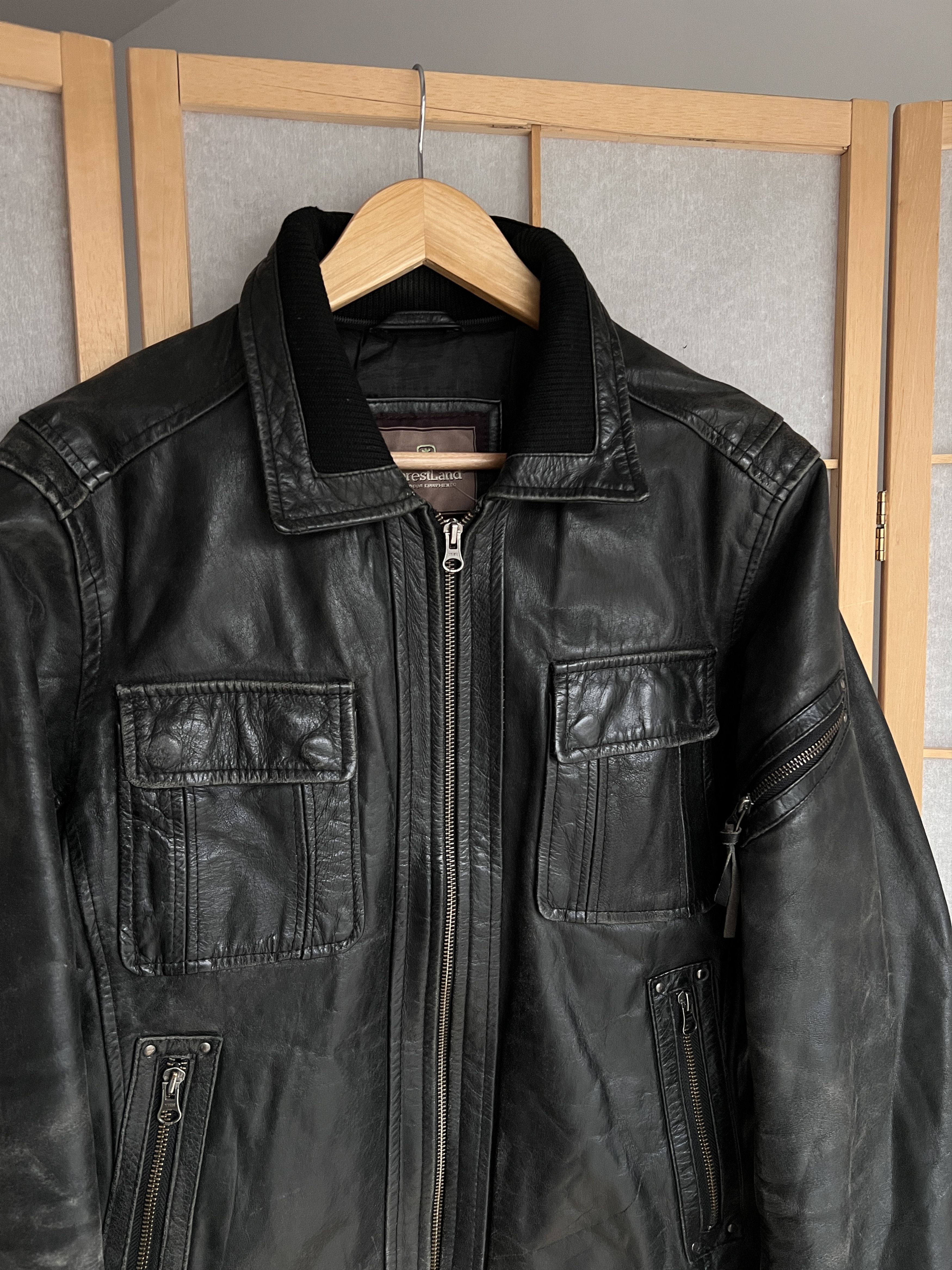 Diesel Leather jacket multipocket opium rick owens balenciaga style Size US L / EU 52-54 / 3 - 4 Thumbnail
