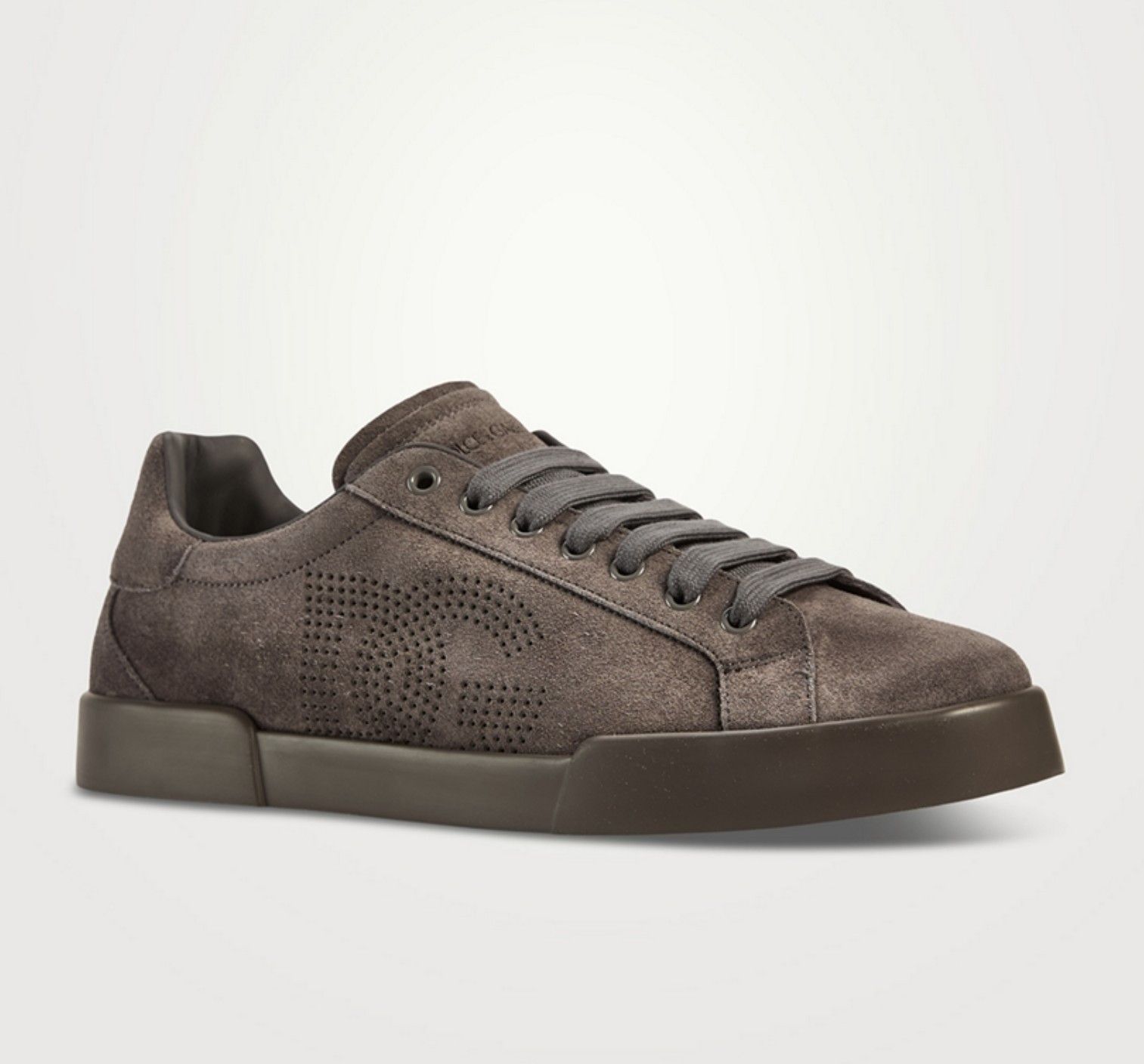 Dolce & Gabbana Suede Perforated Logo Sneakers Size US 11 / EU 44 - 1 Thumbnail