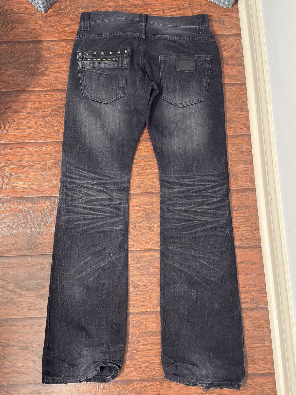 Japanese Brand Semanticdesign Black Flared Denim Size US 30 / EU 46 - 2 Thumbnail