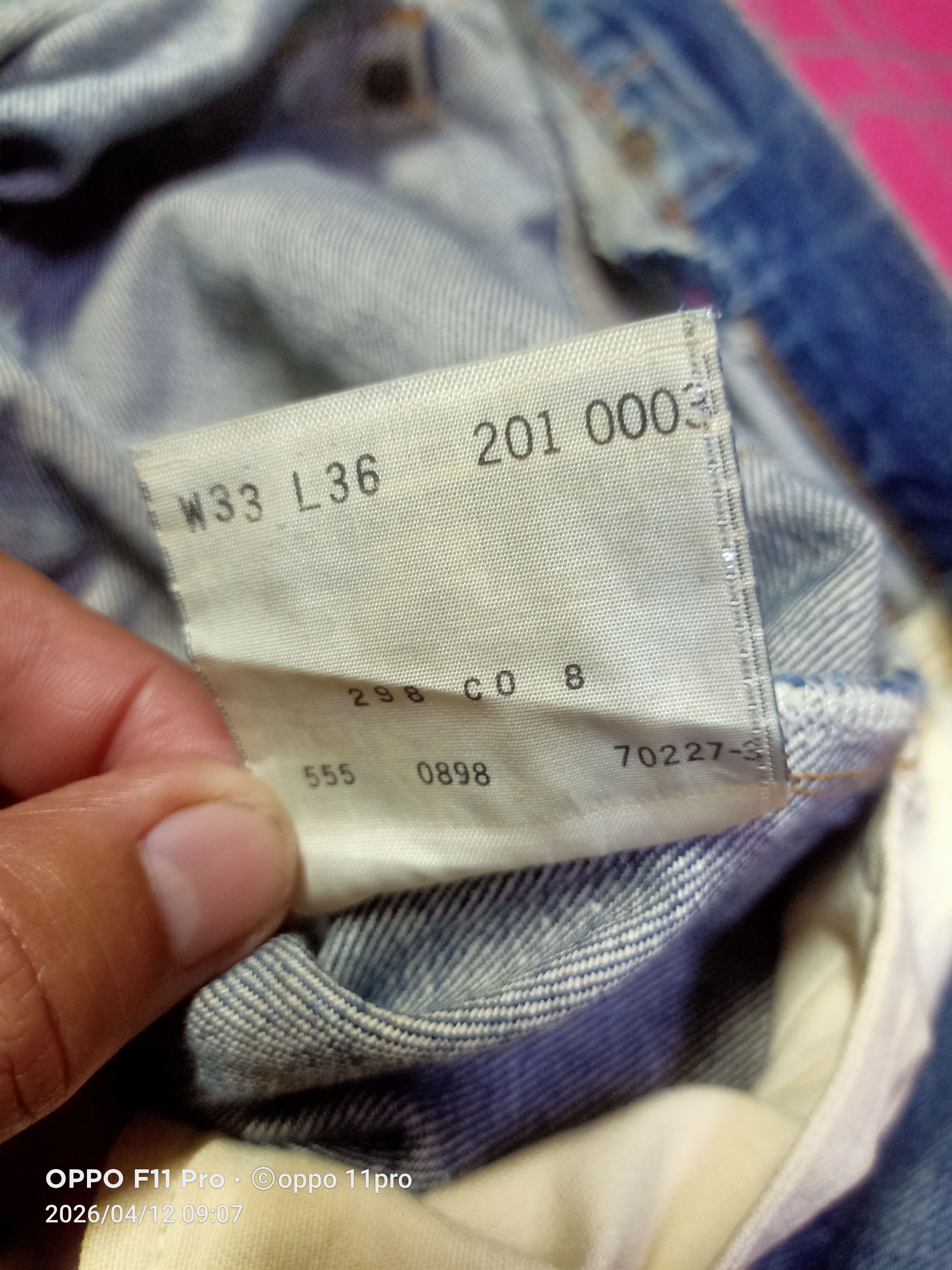Levi's Vintage Clothing Levis💥 Vintage 201XX LVC BuckleBack Redselvedge 31X30💥 Size US 31 - 18 Thumbnail