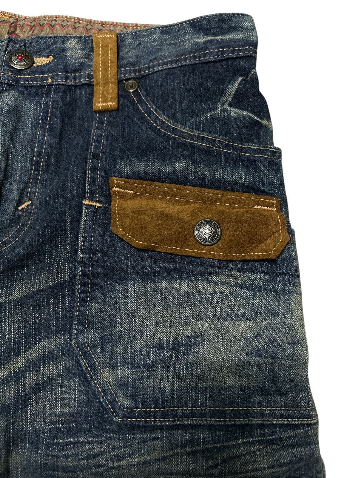 Japanese Brand Vintage Edwin Bushpant Native Style . Size US 34 / EU 50 - 10 Thumbnail
