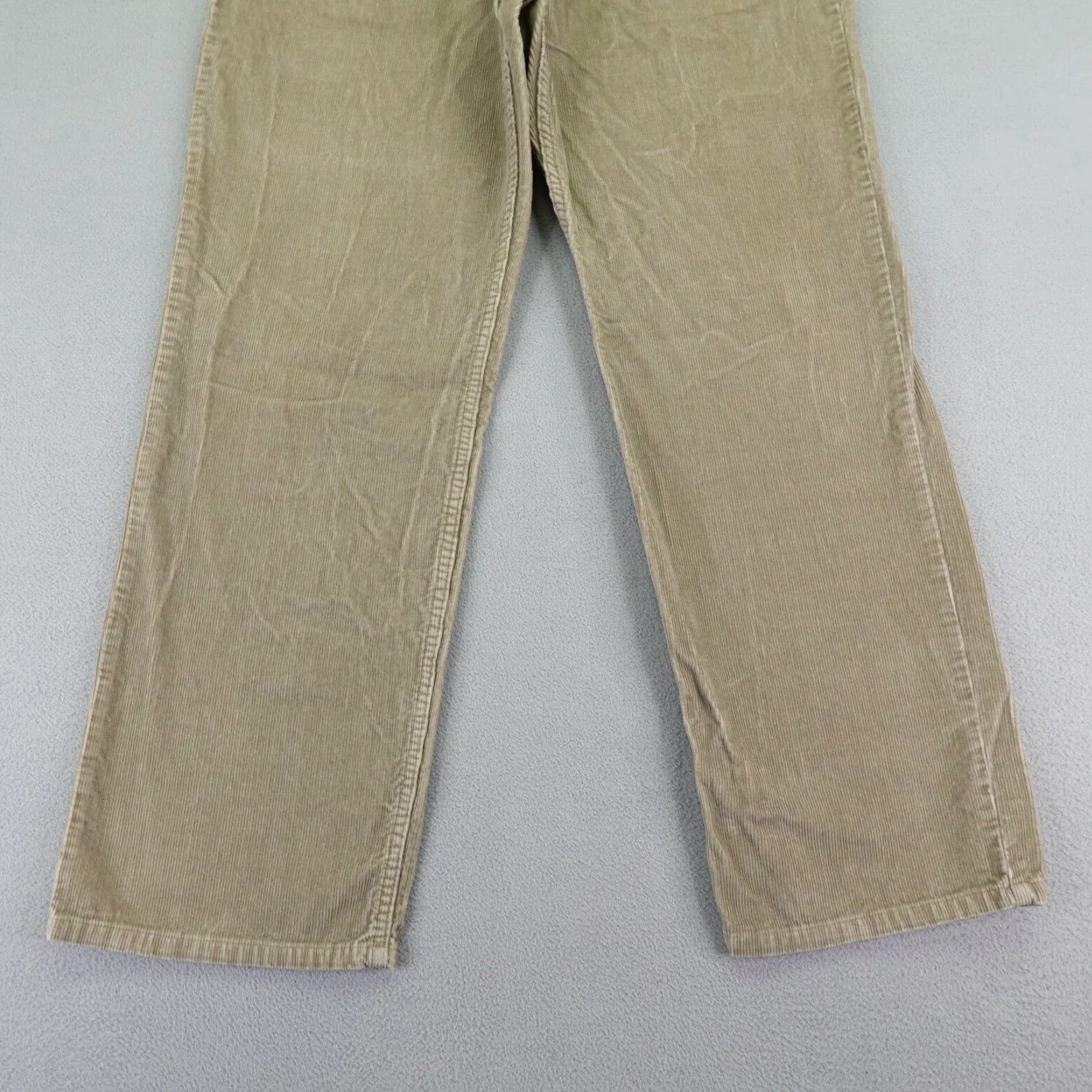 Vintage LL Bean Pants Mens 34 Khaki Beige Tan Corduroy Chino Straight Leg Outdoors Size US 34 / EU 50 - 3 Thumbnail