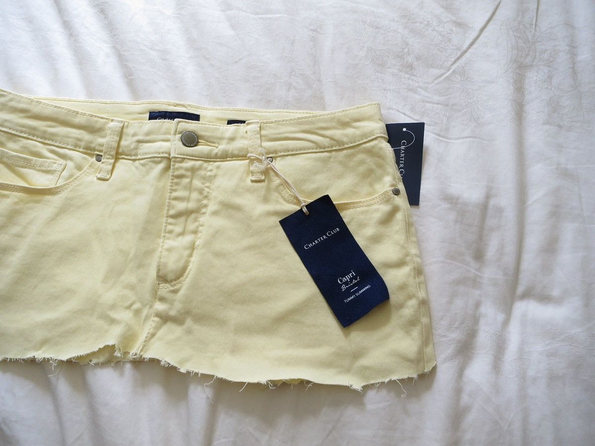 Abercrombie & Fitch pastel yellow denim mini skirt Size 30" / US 8 / IT 44 - 5 Thumbnail