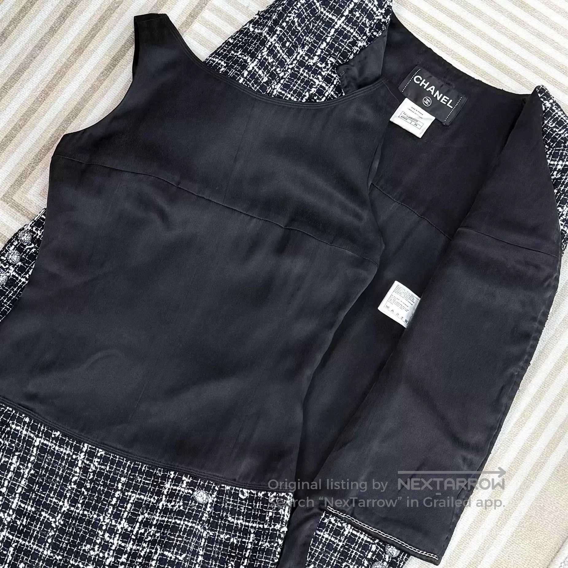 Chanel Chanel Black and White Tweed Set. Size XXS / US 00 / IT 34 - 6 Thumbnail