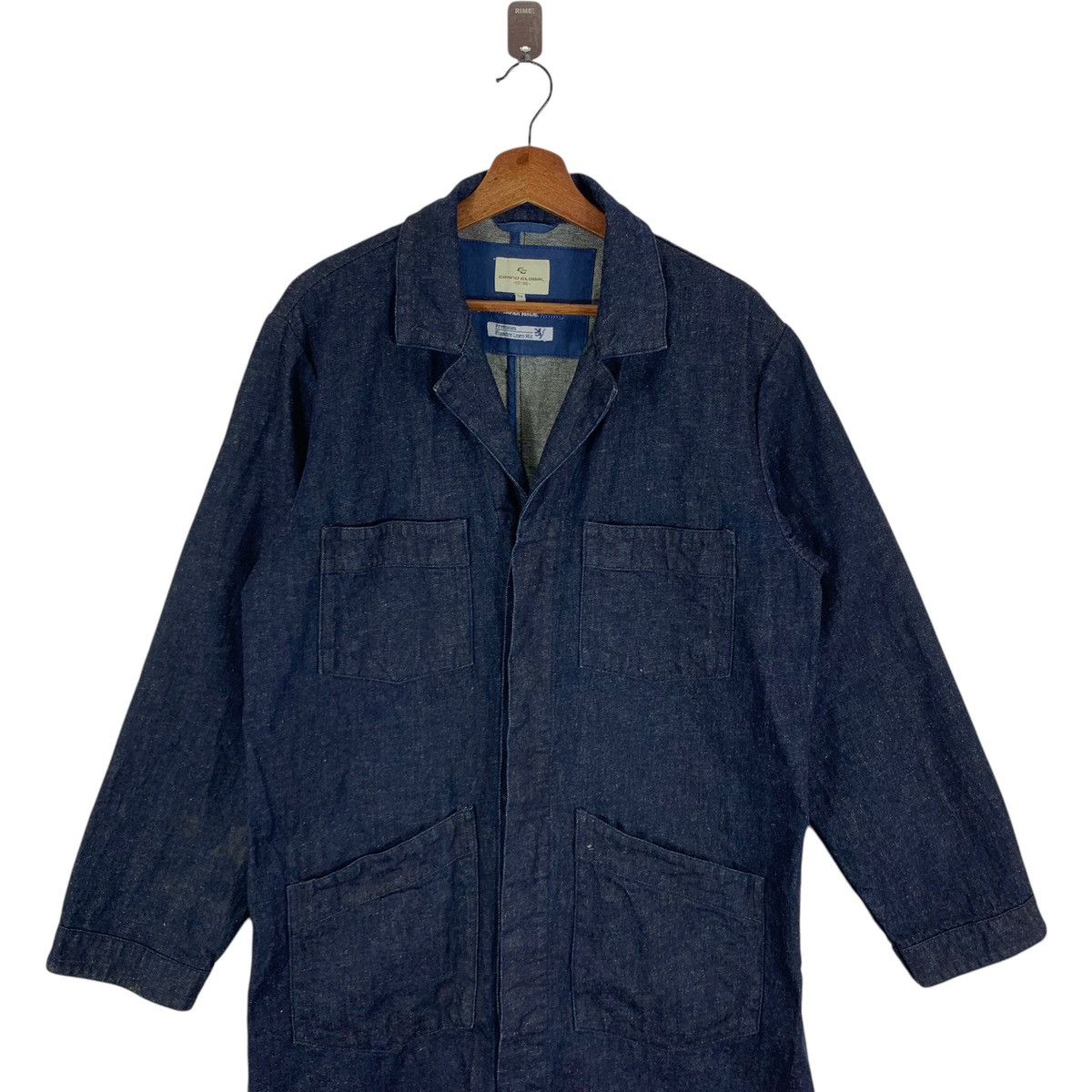 Blue Blue Japan × Japanese Brand VINTAGE GRAND GLOBAL OKAYAMA PREMIUM DENIM BUTTON JACKET Size US M / EU 48-50 / 2 - 6 Thumbnail