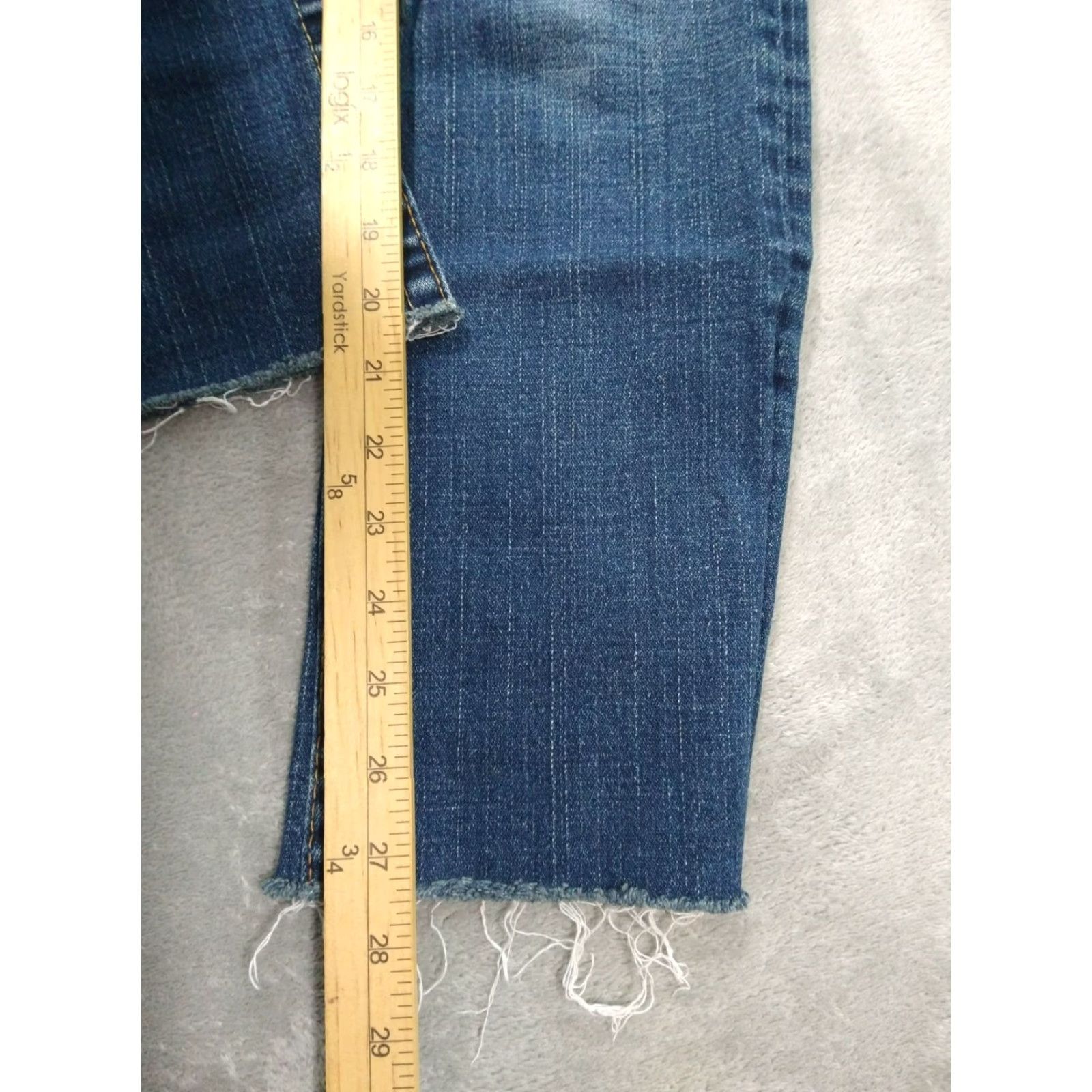 True Religion True Religion Jeans Women 27 Blue Denim Billy Straight Leg Low Rise Flap Pockets Size 27" / US 4 / IT 40 - 6 Thumbnail