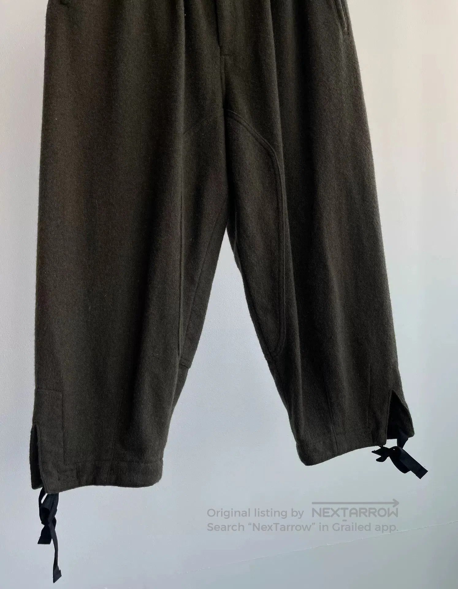 CDG by Comme des Garcons Black Military Style Wool Tapered Pants. Size US 26 / EU 42 - 3 Thumbnail