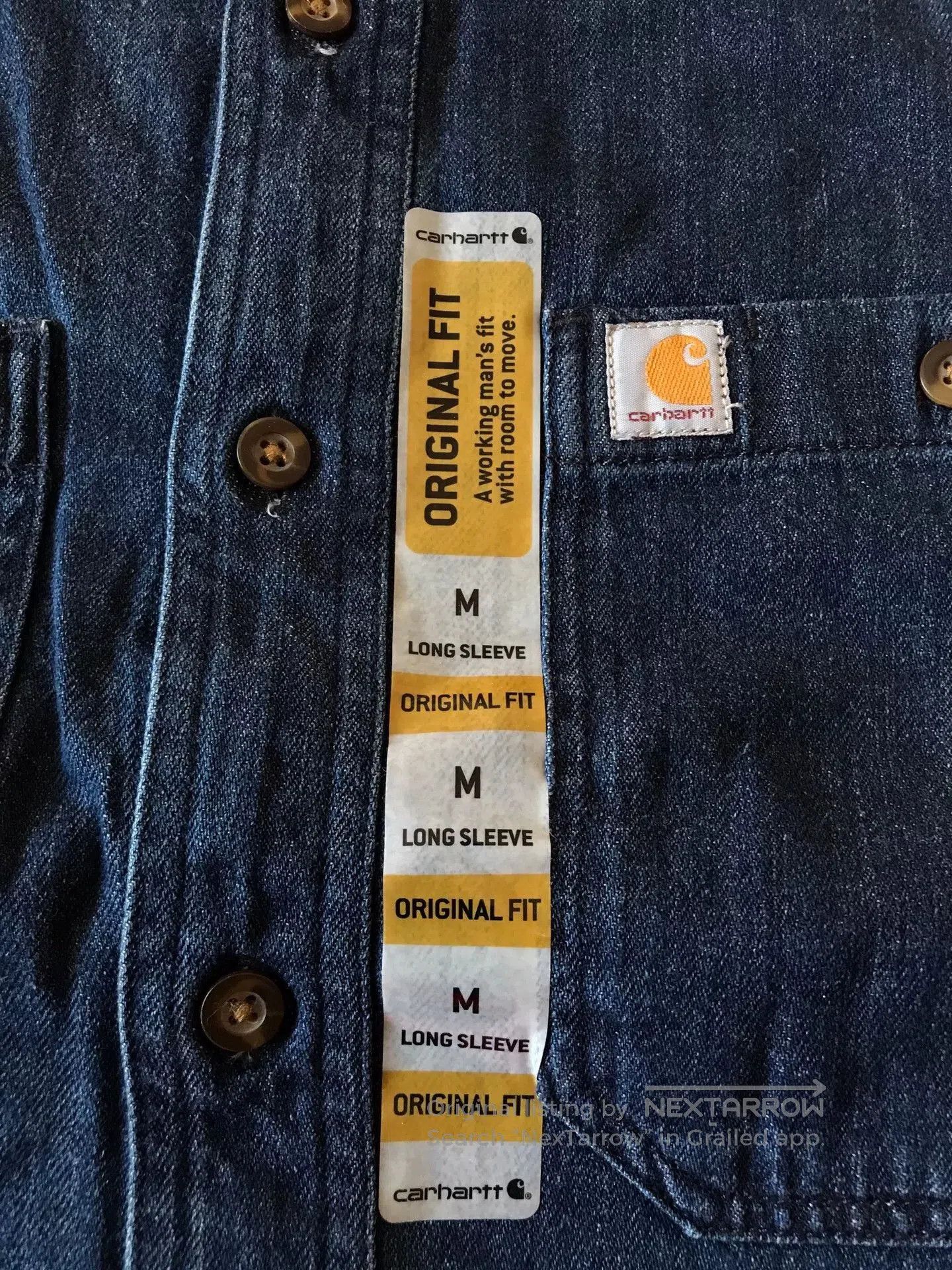 Carhartt Carhartt 104145 Heavyweight Denim Work Shirt. Size US M / EU 48-50 / 2 - 6 Thumbnail