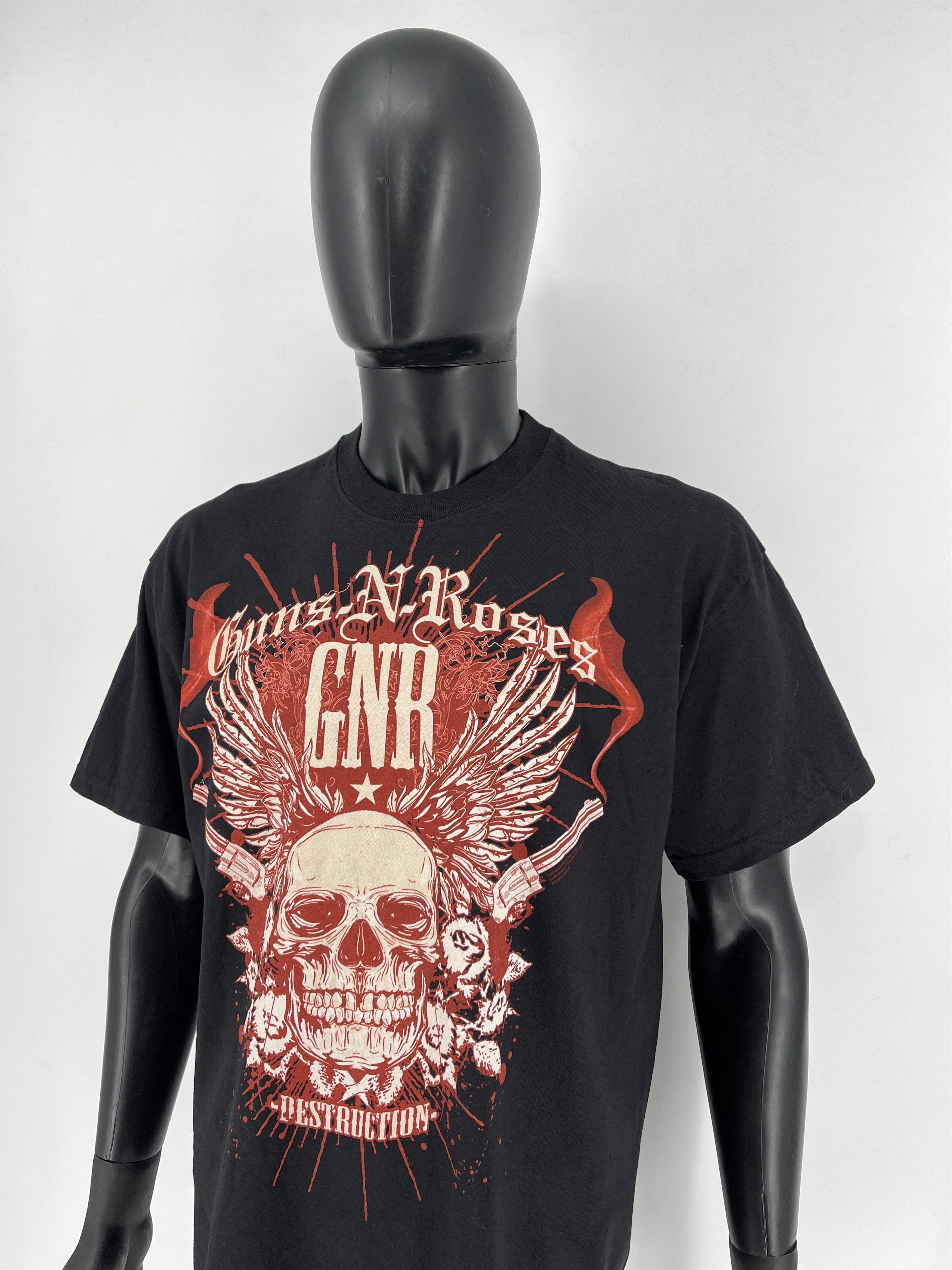 Band Tees × Vintage Vintage Guns N’ Roses 🌹 Big Logo Band Rock Metal Size US XL / EU 56 / 4 - 4 Thumbnail