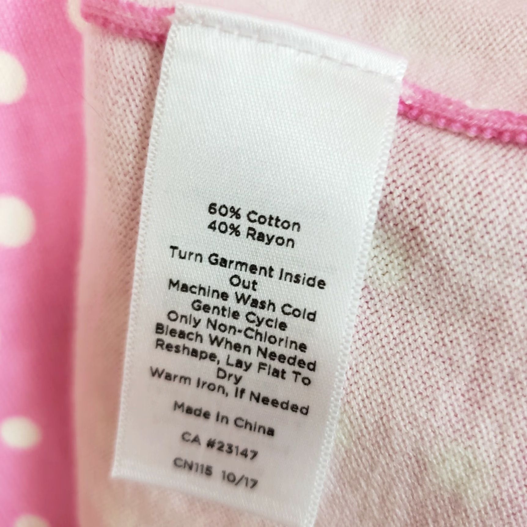 Talbots Talbots Womens Knit Tank Top X Pink Polka Dot Cotton Blend Scoop Neck Tank Shirt Womens XS? Size XL / US 12-14 / IT 48-50 - 5 Thumbnail