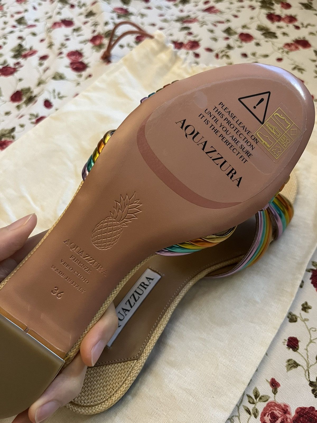 Aquazzura NEW Aquazurra Bacalar Leather Flats Size US 6 / IT 36 - 5 Thumbnail