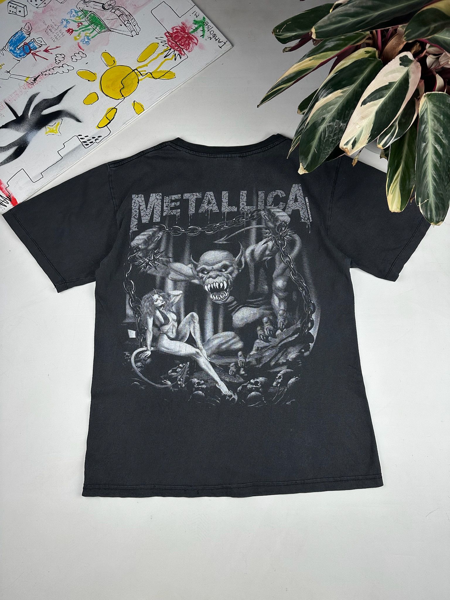 Band Tees Vintage Metallica T-Shirt sexy girl women nude devil Size US L / EU 52-54 / 3 - 6 Thumbnail