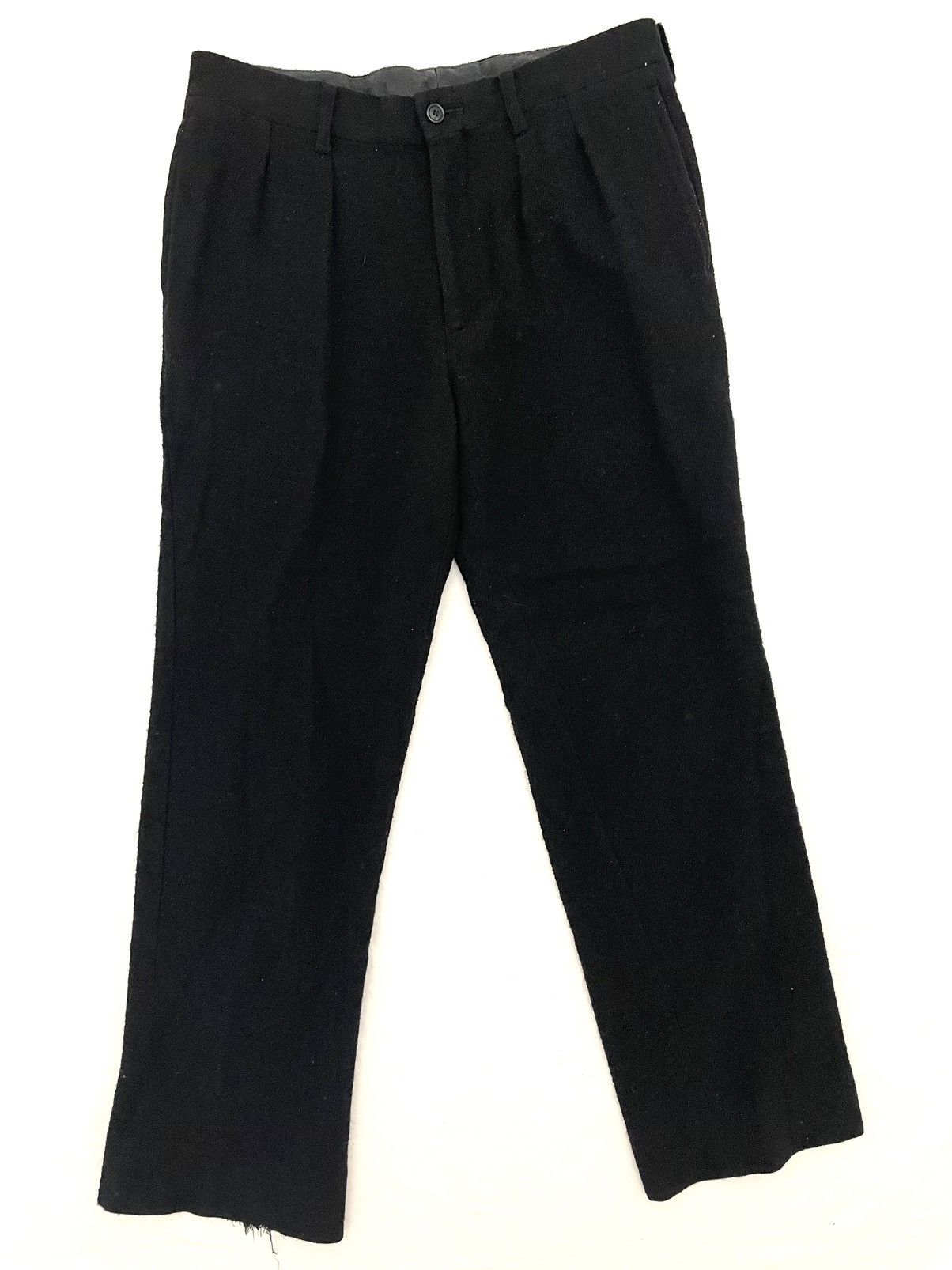 image of Issey Miyake Casual Wool Pants in Black, Men's (Size 30)
