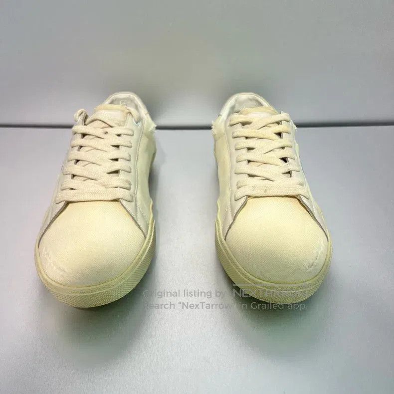 Saint Laurent Paris Saint Laurent Paris Distressed Canvas Shoes Size US 9 / EU 42 - 2 Thumbnail