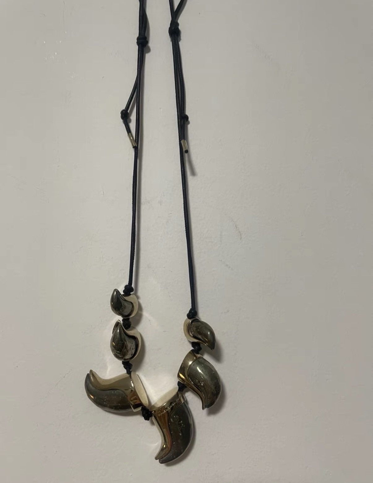Balenciaga Balenciaga Archive Gold Tooth Necklace Size ONE SIZE - 6 Thumbnail