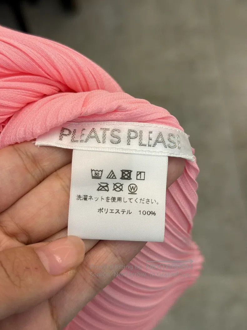 Issey Miyake Issey Miyake Short-Sleeve Crew-Neck Classic Pink Top Size XL / US 12-14 / IT 48-50 - 3 Thumbnail