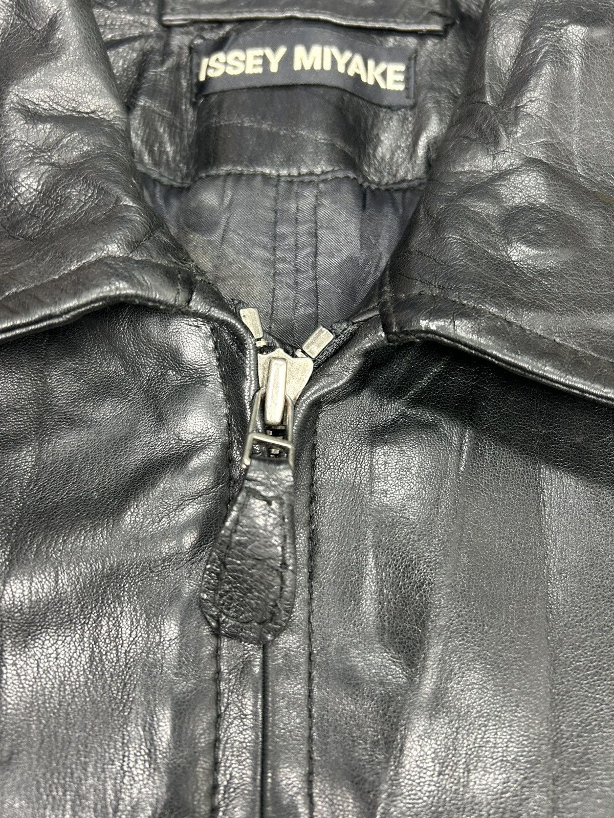 Issey Miyake Vintage Issey Miyake Leather Jacket Size US M / EU 48-50 / 2 - 5 Thumbnail