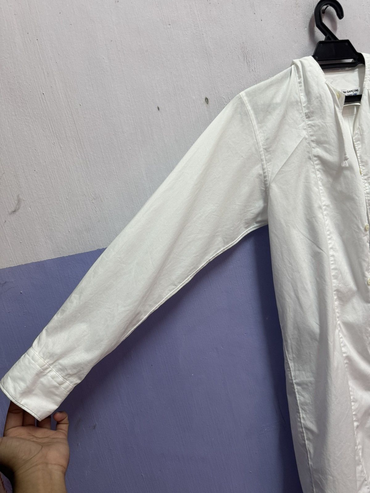 Comme des Garcons COMME des GARCONS Cotton Hooded Long Shirt Size S Size US S / EU 44-46 / 1 - 8 Thumbnail