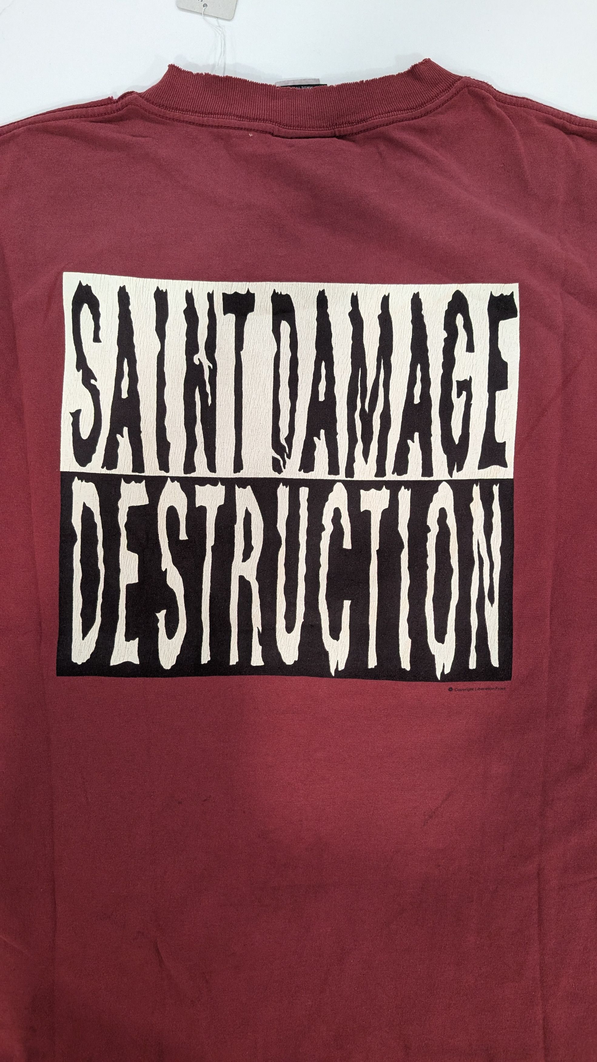 Saint Michael Saint Mxxxxxx Saint Superman Distressed T-Shirt Size 2XL Size US XXL / EU 58 / 5 - 16 Thumbnail