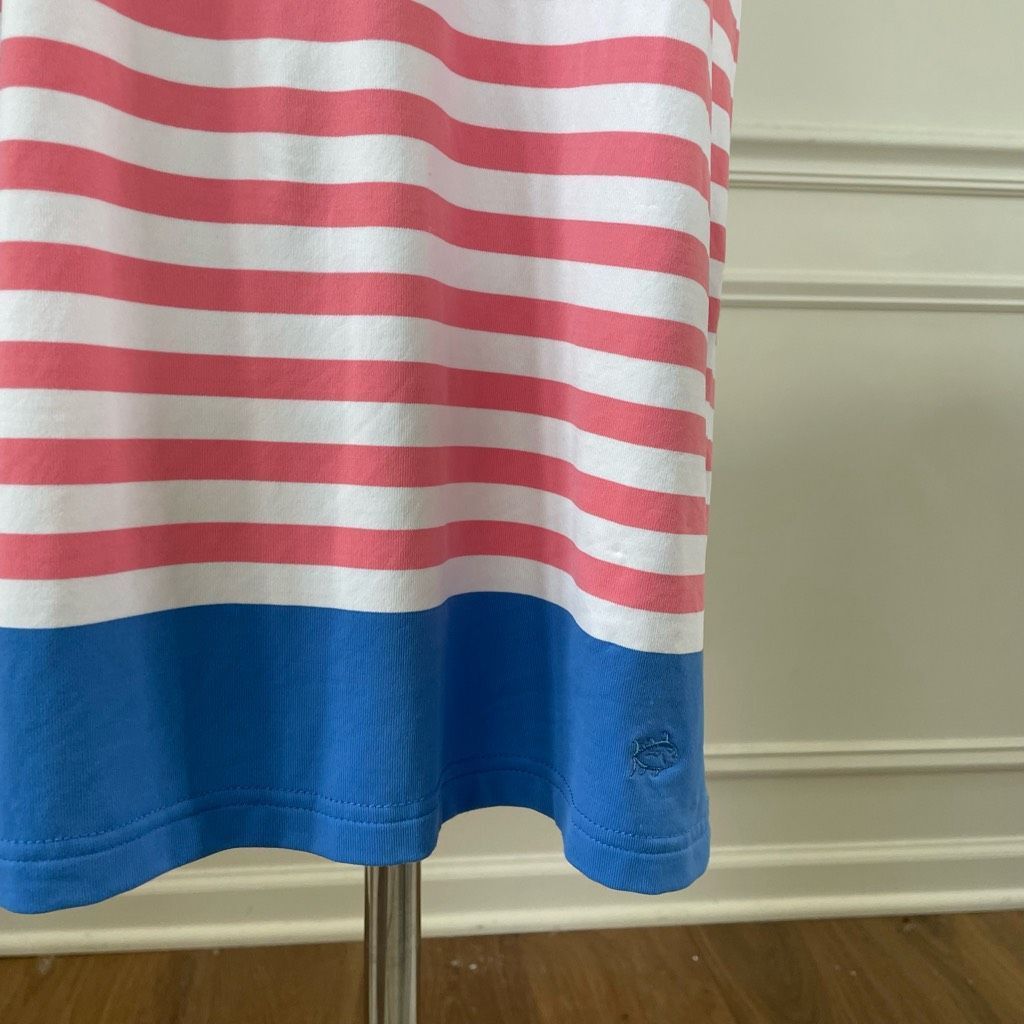 Southern Tide Southern Tide Stripe Tshirt Dress Pink Blue S Size S / US 4 / IT 40 - 3 Thumbnail
