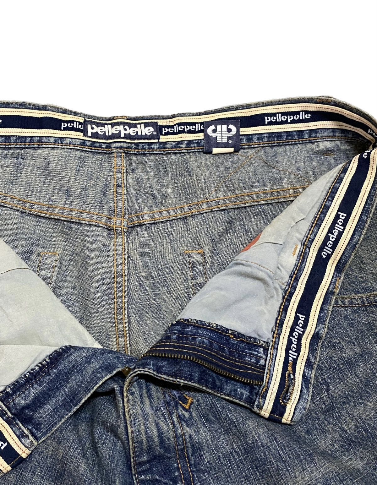 Pelle Pelle Rare Design Vintage Pelle Pelle Patchwork Baggy Jeans 2000s Size US 38 / EU 54 - 12 Thumbnail