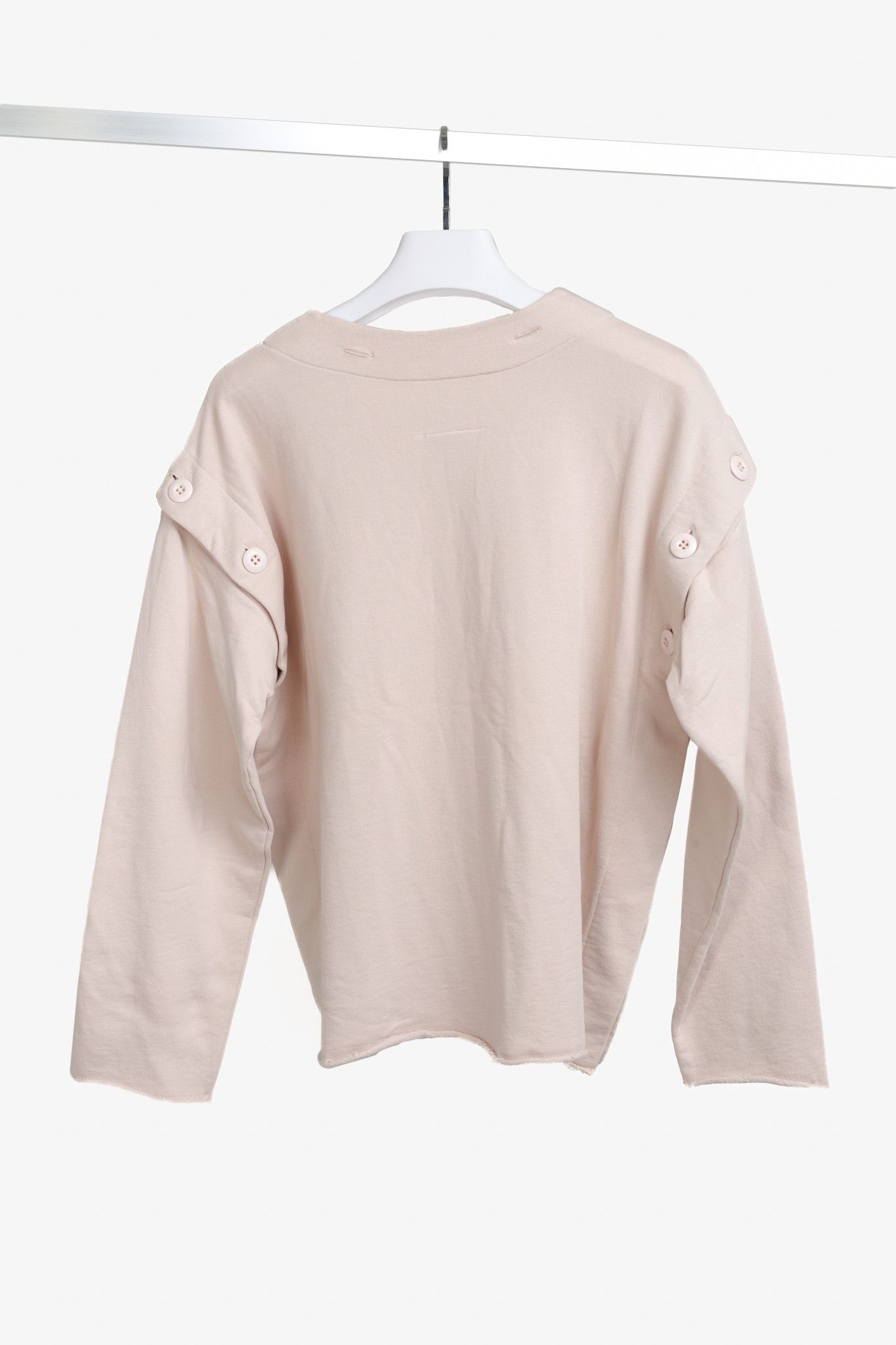 Maison Margiela Maison Margiela MM6 Pink Convertible Buttons Sweatshirt Size M / US 6-8 / IT 42-44 - 2 Thumbnail