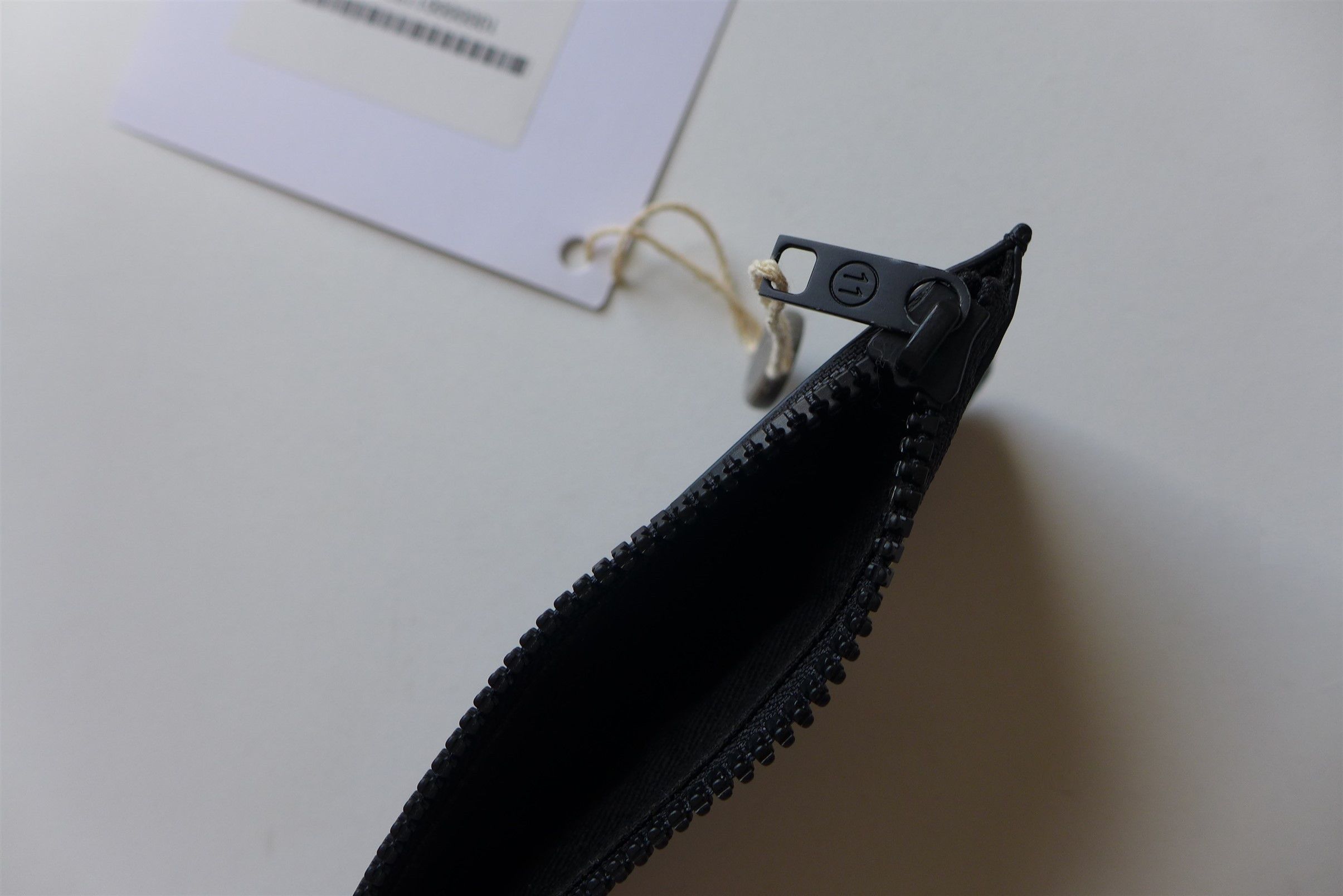Maison Margiela Margiela Rectangular Zip Wallet - Black Calf Leather Size ONE SIZE - 4 Thumbnail