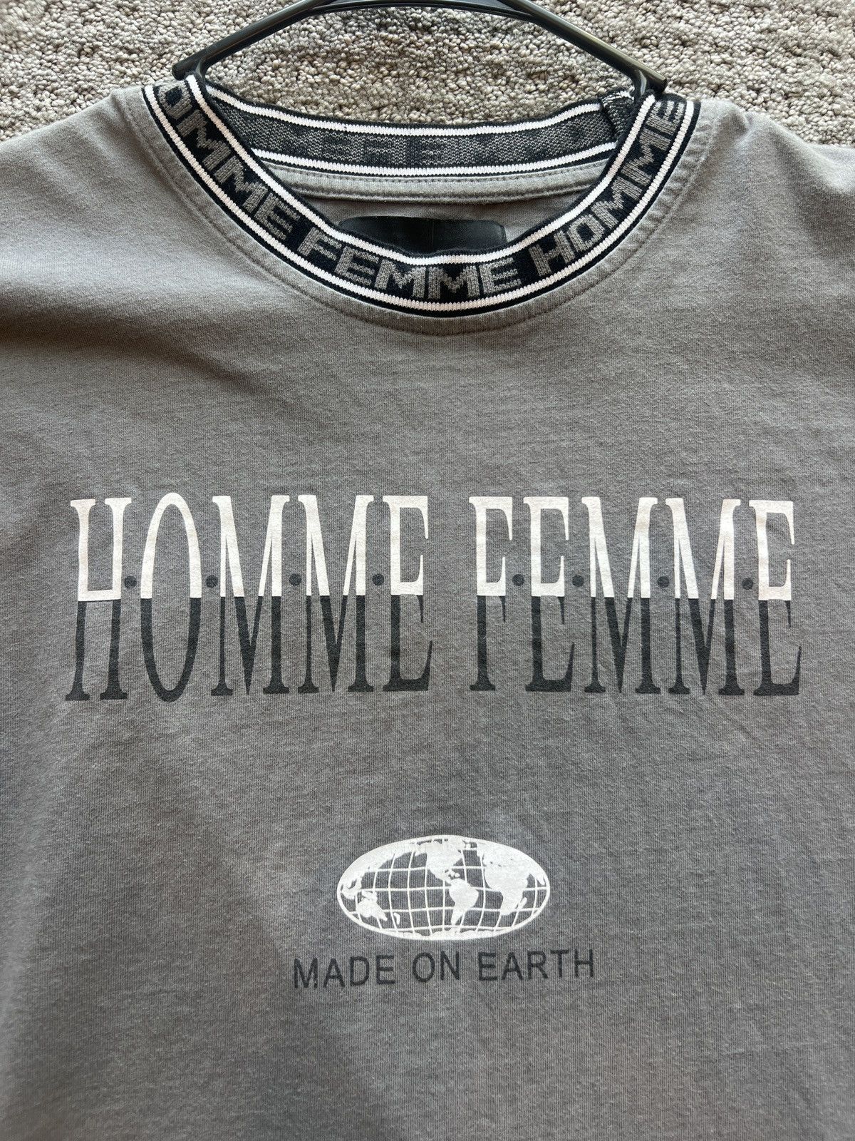 Homme Femme Gray T-Shirt