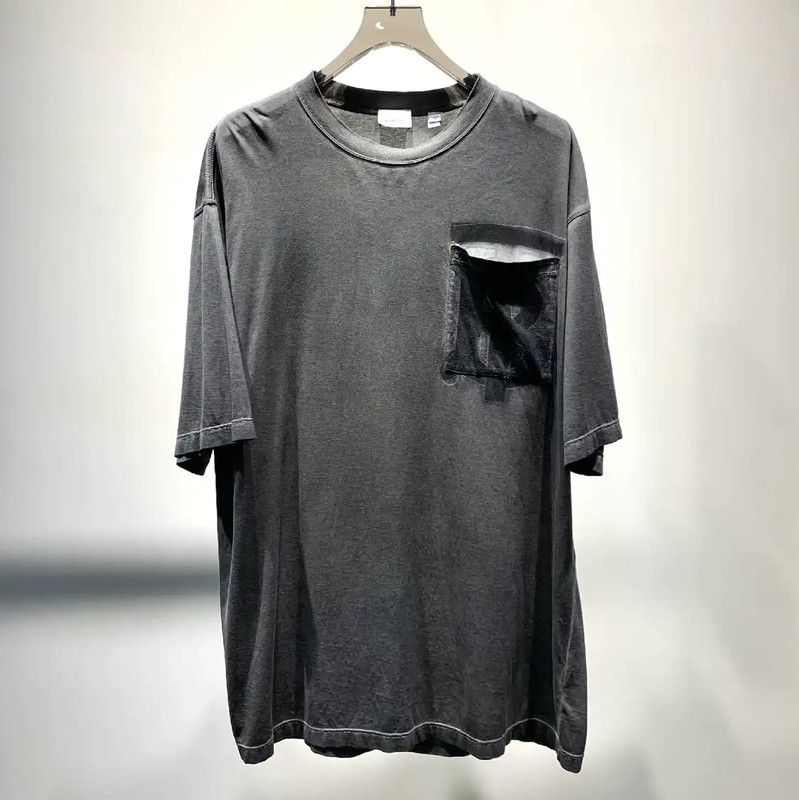 Burberry Burberry Gray Cotton Men's T-Shirt Size US L / EU 52-54 / 3 - 1 Thumbnail