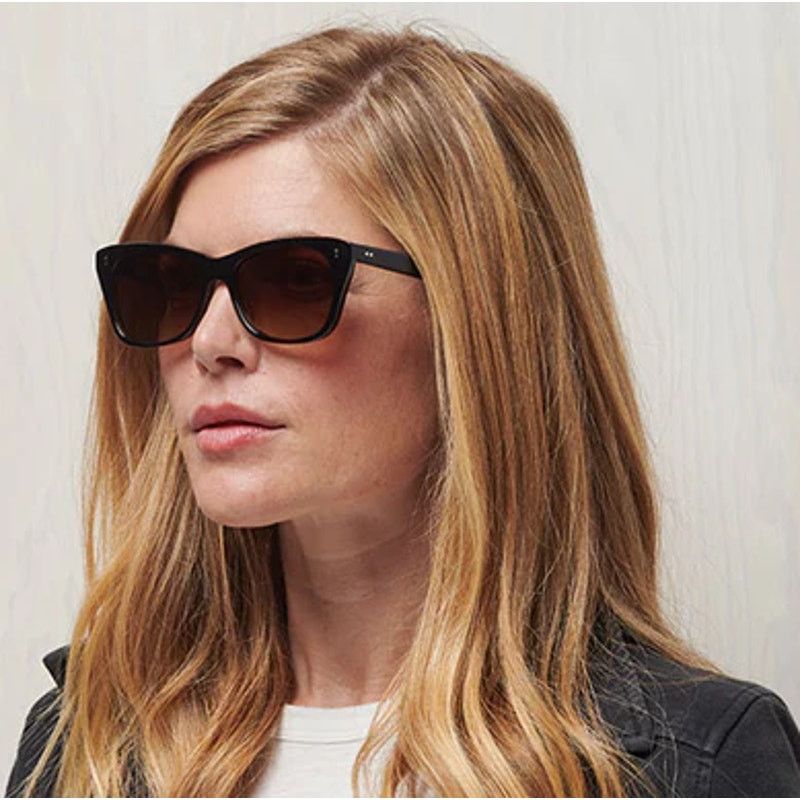 SALT. Optics SALT. Unisex Black/Brown Gradient Sela Sunglasses Size ONE SIZE - 12 Thumbnail