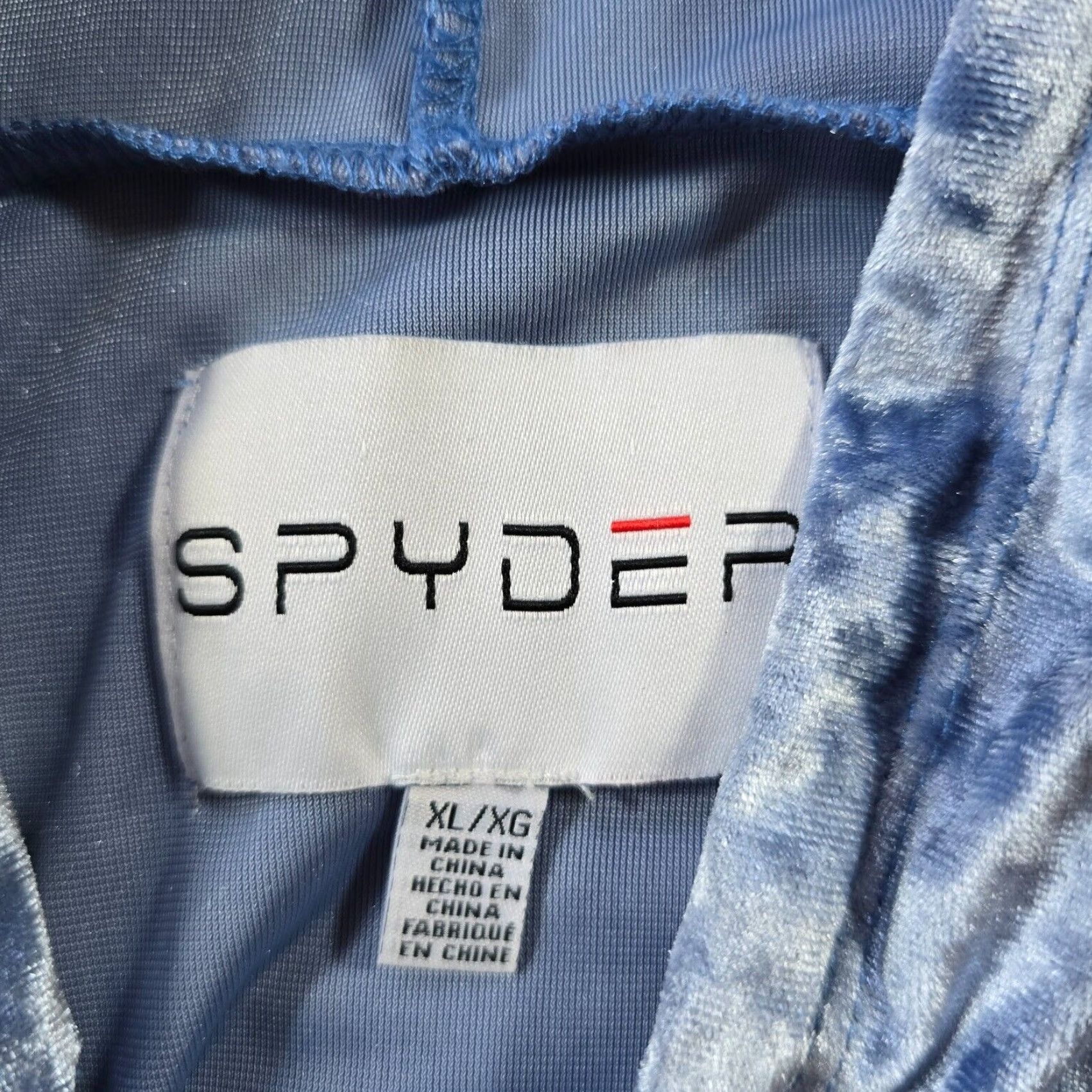 Spyder Spyder Womens XL Blue Velour Hoodie Pockets Sweatshirt Sweatshirt Athletic Lounge Shirt Hoodie Women XL Blue Velour Spyder Logo Pockets Classic 90s? Size XL / US 12-14 / IT 48-50 - 4 Thumbnail