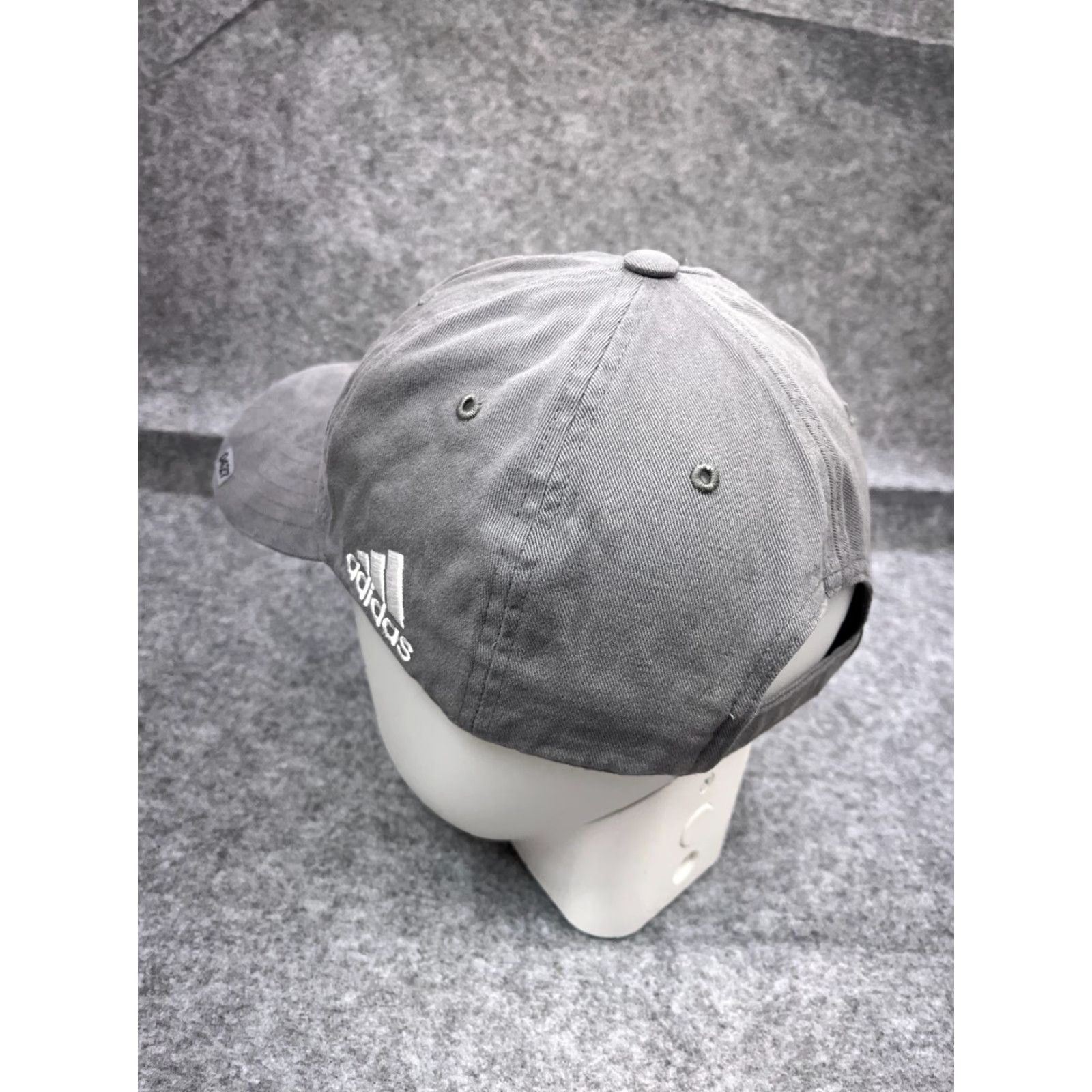Adidas adidas Baseball Hat Cap Adjustable One Size Men Gray 100% Cotton Twill Lee Football Size ONE SIZE - 5 Thumbnail