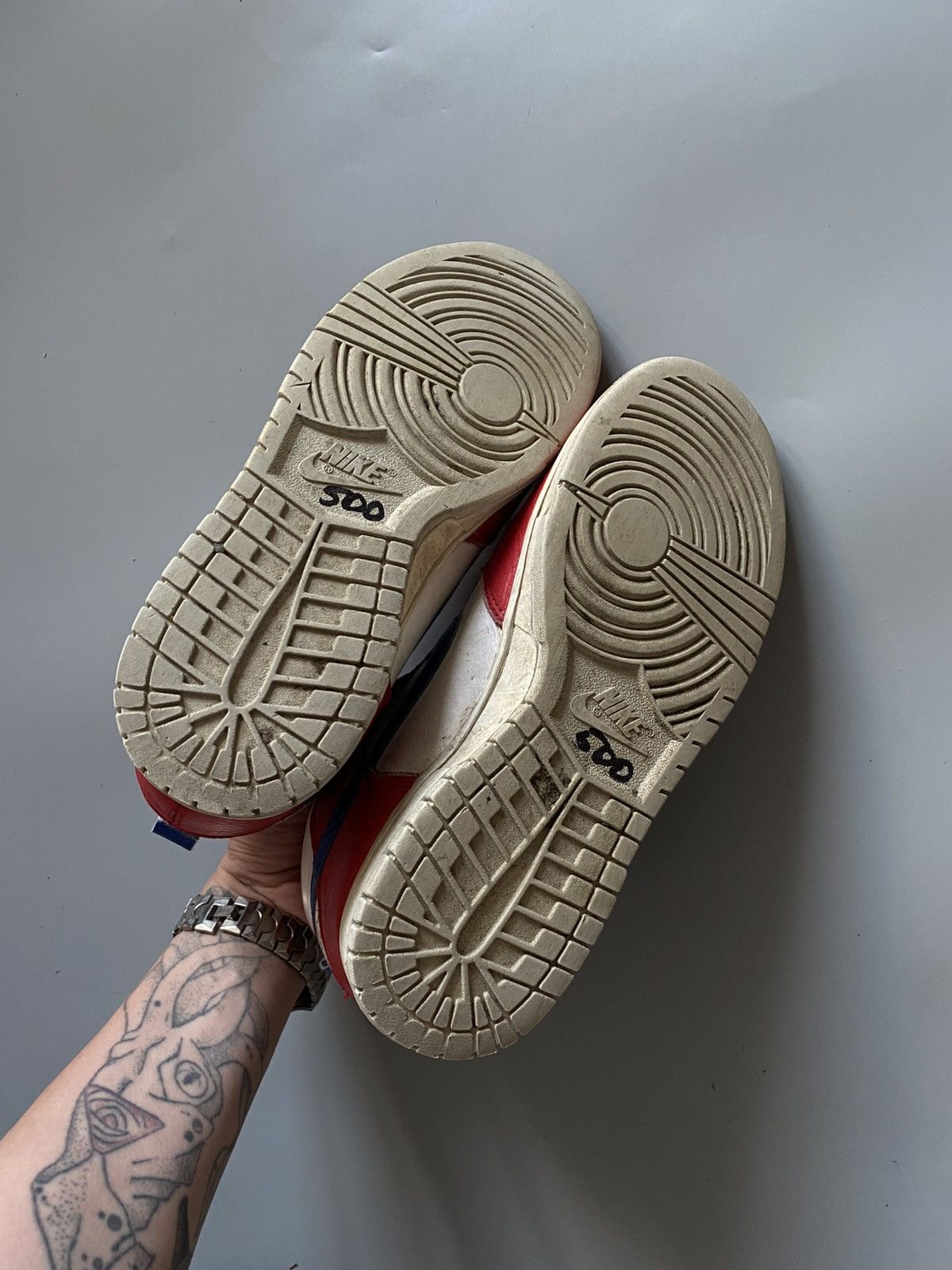 Nike Nike Dunk leather red sk8 vintage shoes Size US 7.5 / EU 40-41 - 6 Thumbnail