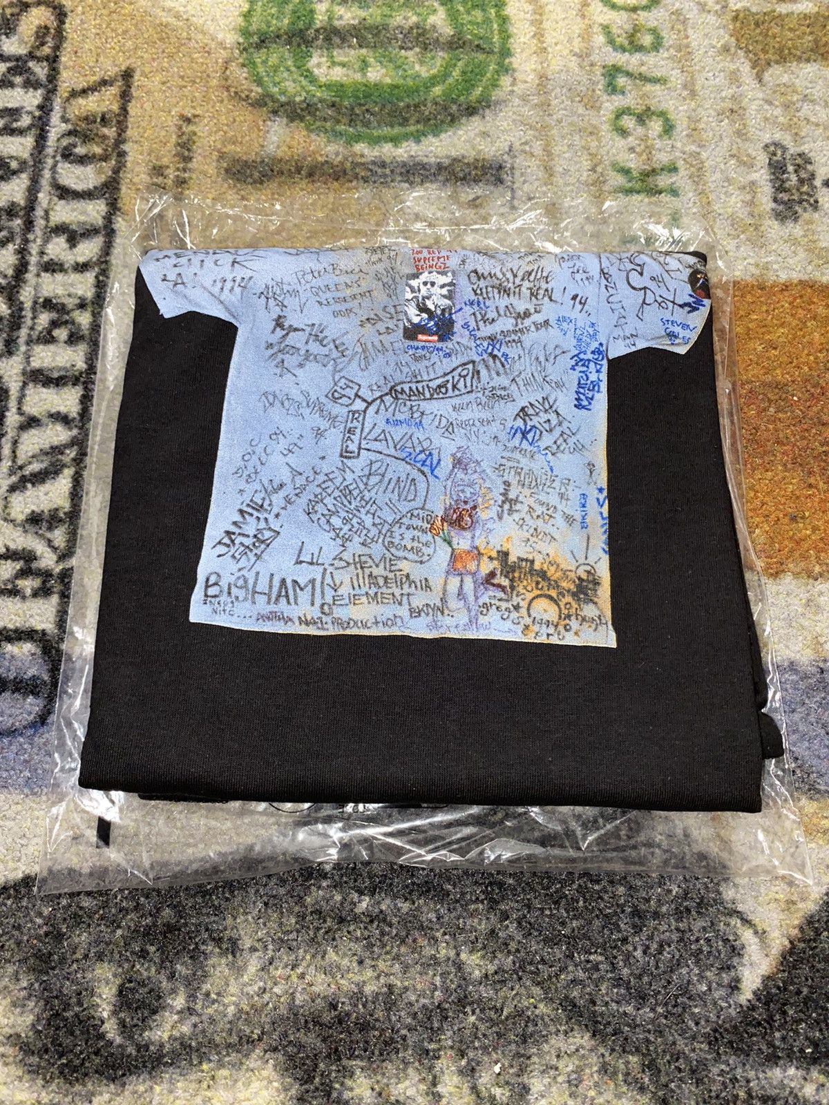 image of Supreme 30Th Anniversary First Tee in Black, Men's (Size 2XL)