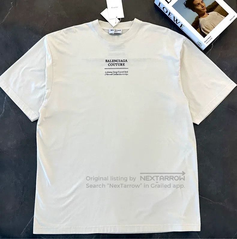 Balenciaga Balenciaga White Short Sleeve Size US XXS / EU 40 - 1 Thumbnail