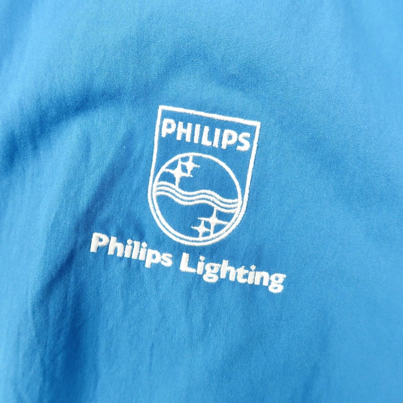 Vintage VINTAGE Philips Lighting Windbreaker Jacket Mens Large Blue USA Made Size US L / EU 52-54 / 3 - 4 Thumbnail