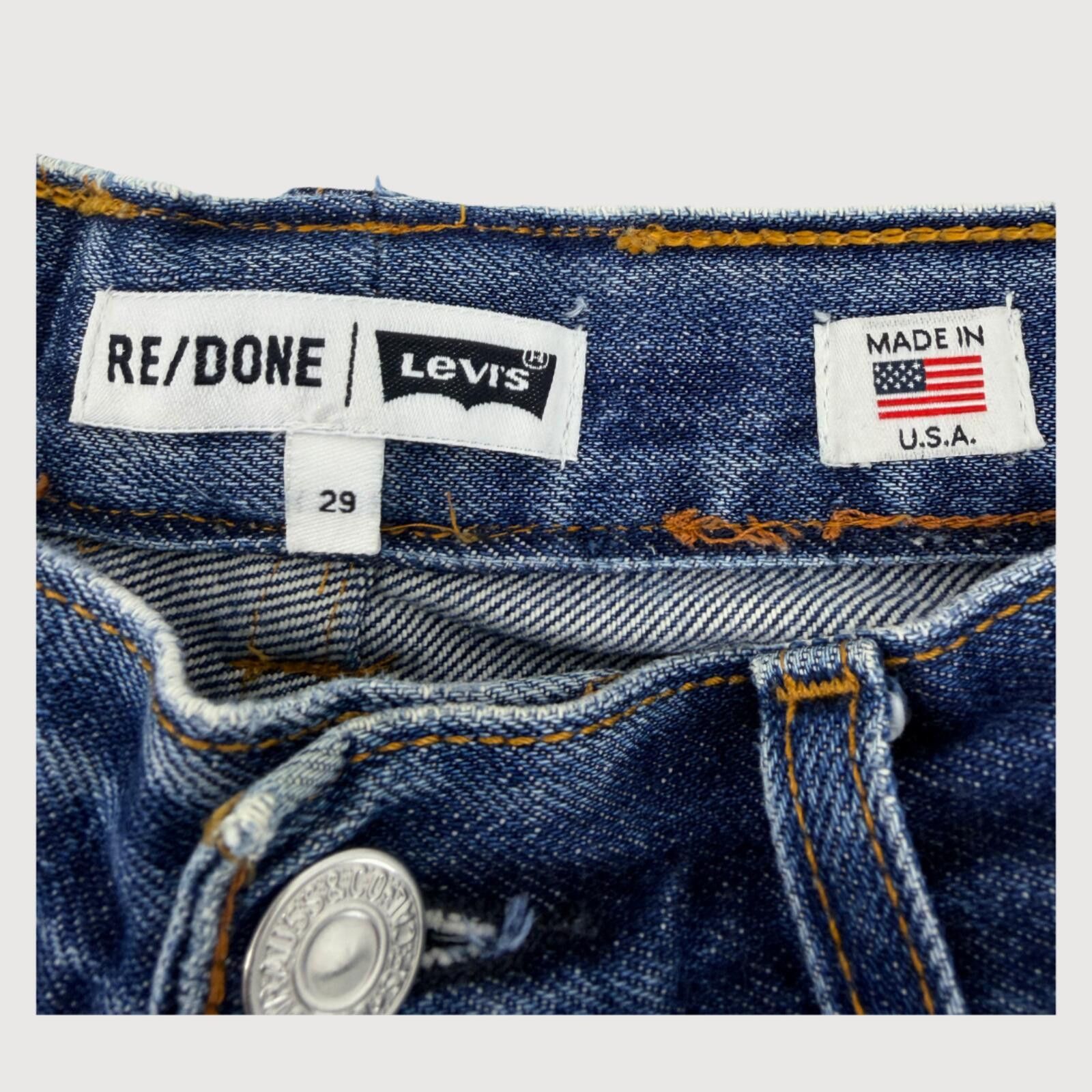 Other RE/DONE Levi’s High Rise Button Fly Shorts 29 Size 29" - 4 Thumbnail