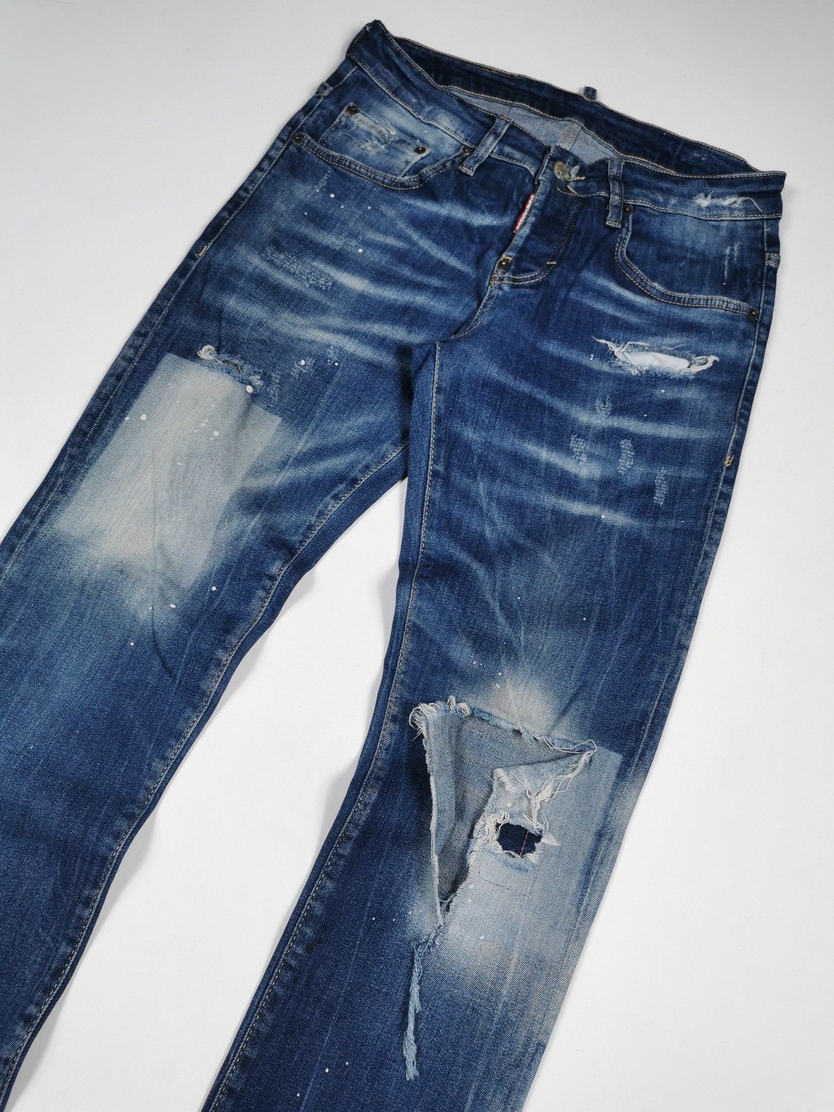 Dsquared2 Dsquared2 Destroyed Distressed Skinny Jeans Size US 30 / EU 46 - 3 Thumbnail
