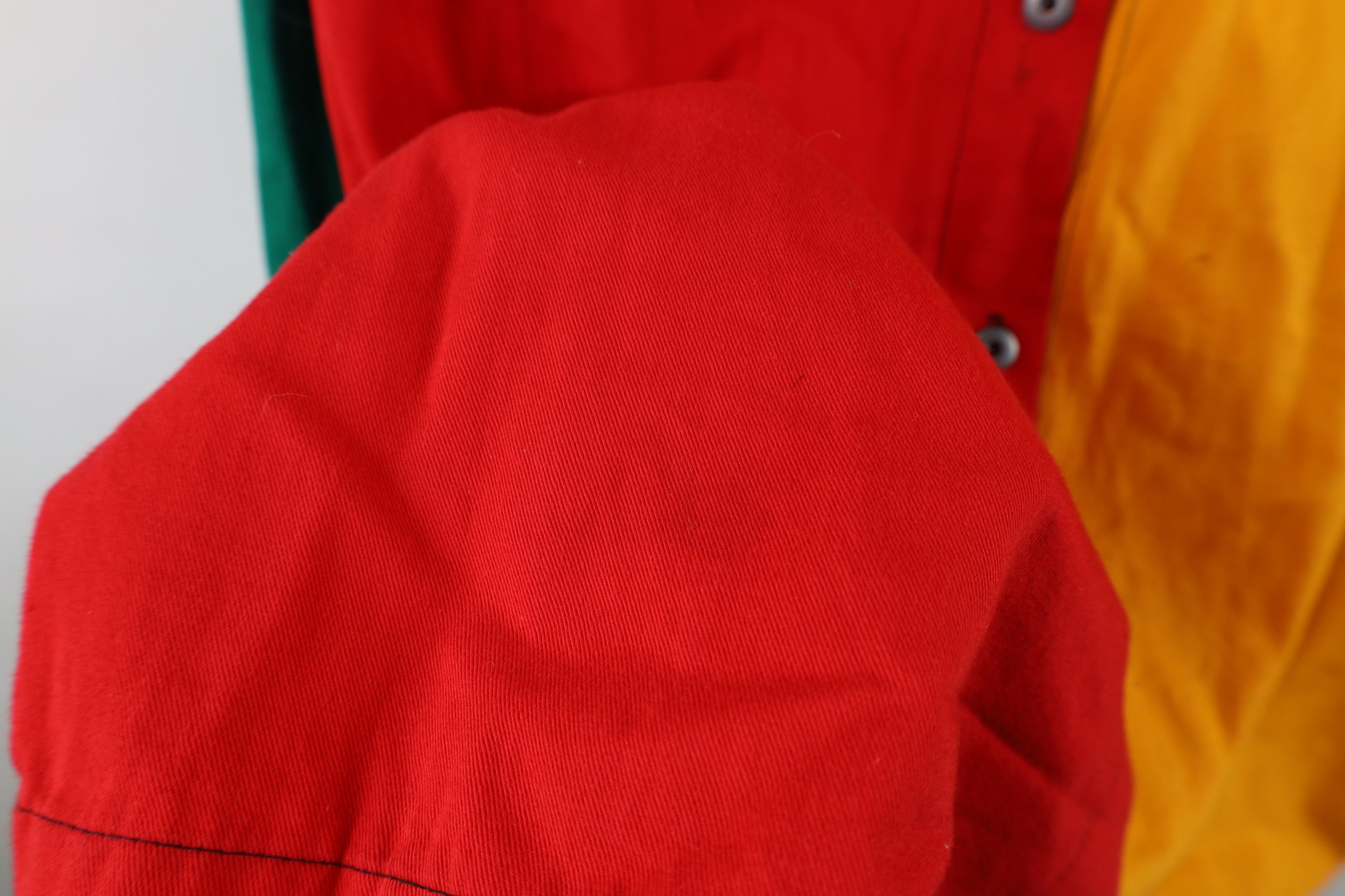 Vintage Vintage 90s Streetwear Baggy Hooded Button Shirt Jacket USA Size S / US 4 / IT 40 - 8 Thumbnail