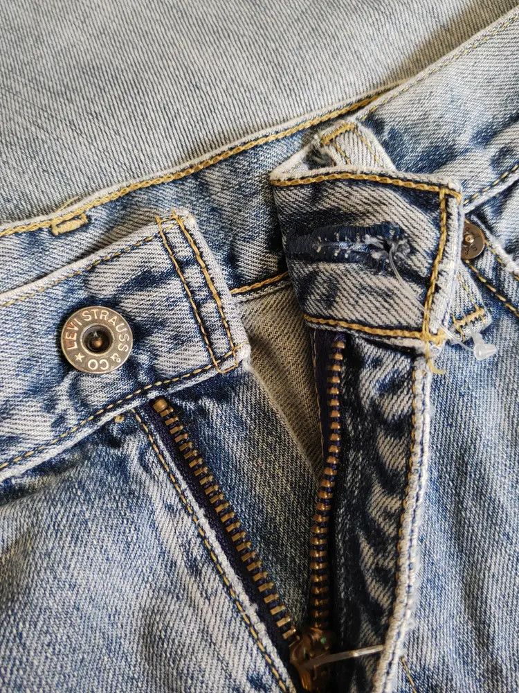 Levi's DL Levi's Blue Faded Distressed Ripped Jeans #S1853 Size US 32 / EU 48 - 15 Thumbnail