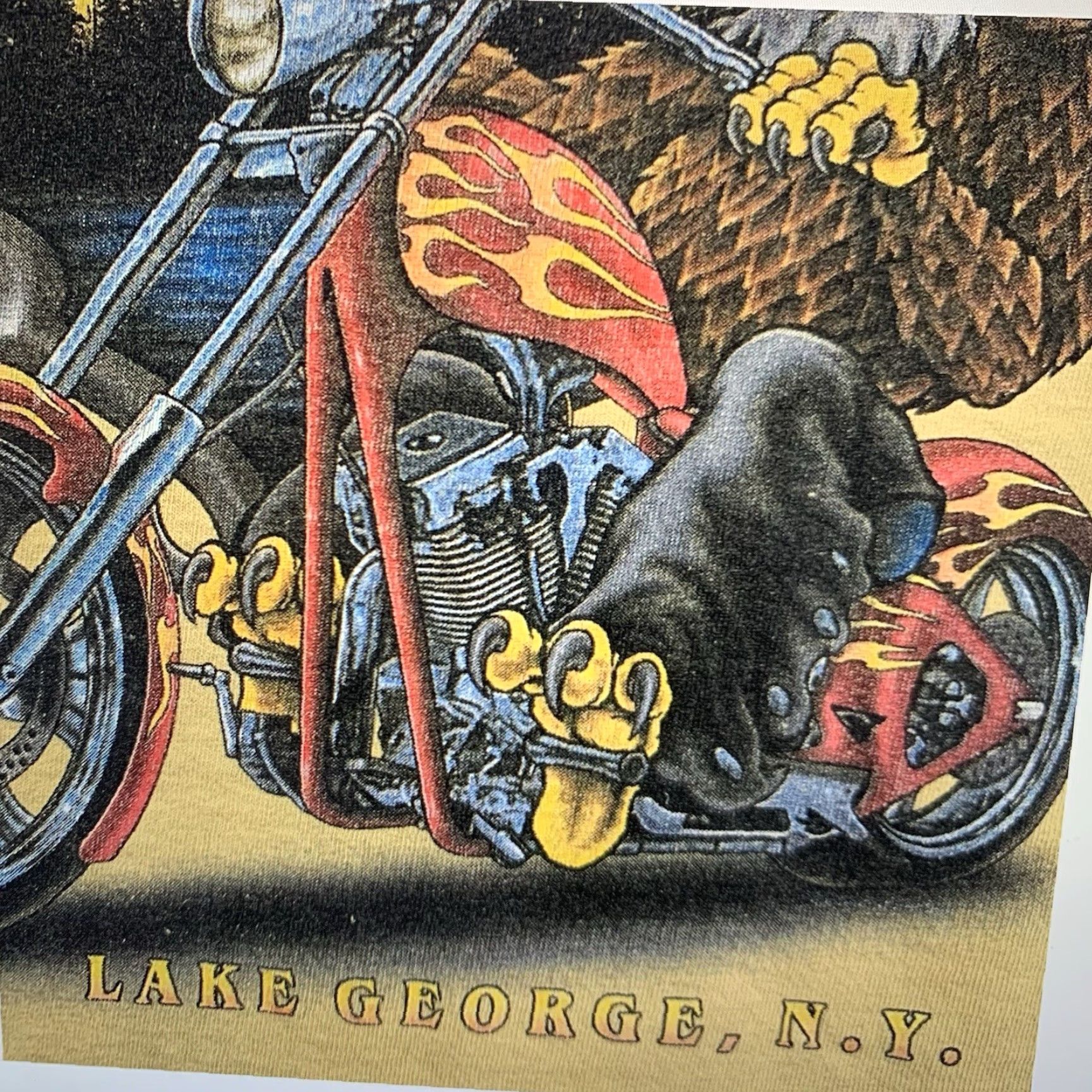 Budweiser VINTAGE Budweiser Men's T-Shirt Biker Motorcycle Rally 2005 Short Sleeve Crew Neck Yellow Cotton XL Size US XL / EU 56 / 4 - 7 Thumbnail