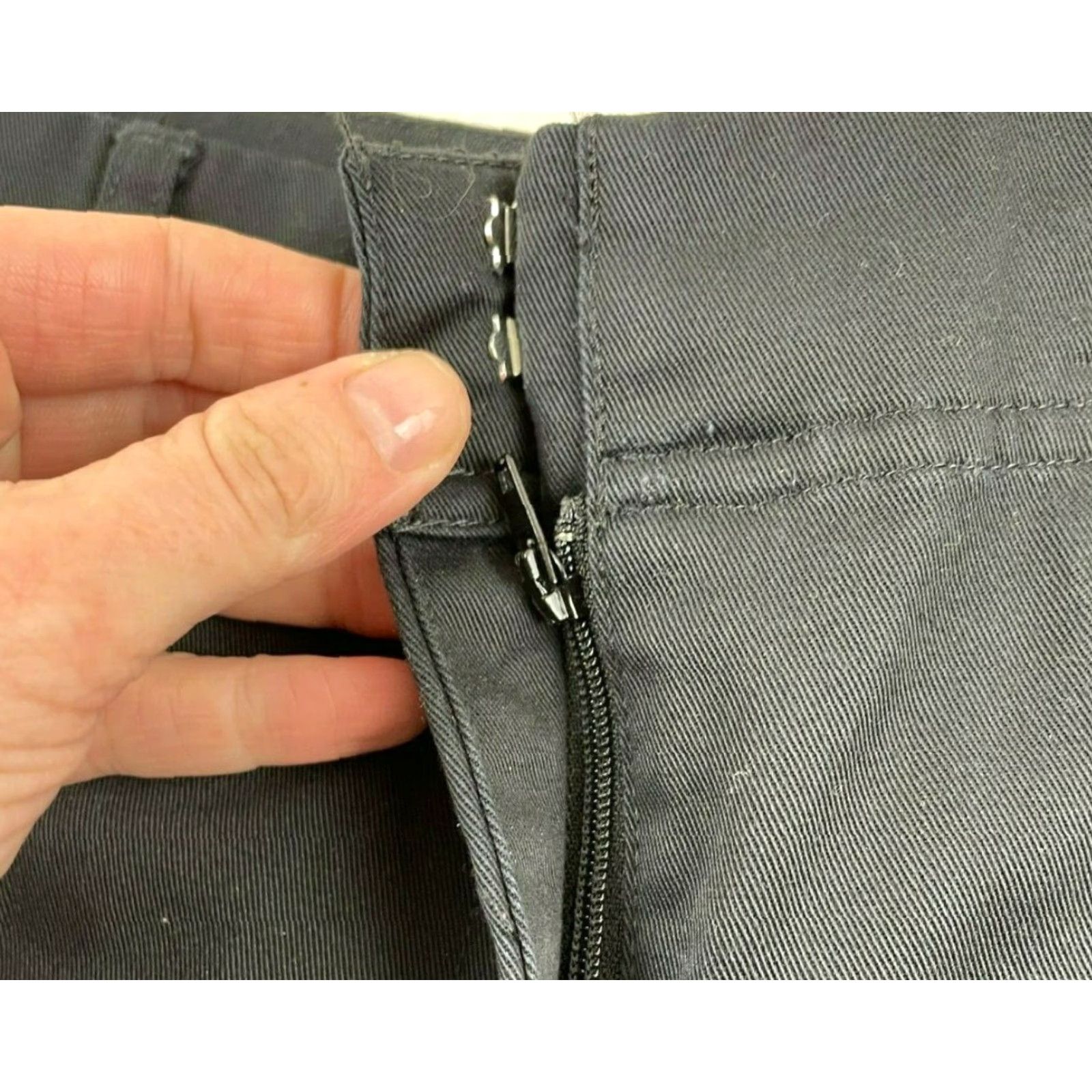 Vintage Land's End Dress Pants Women's 6 Black Flat Front Straight Hemmed to 28 Pockets Classic Casual Formal Dress Pants Mens Womens Girls Boys Size 28" / US 6 / IT 42 - 7 Thumbnail