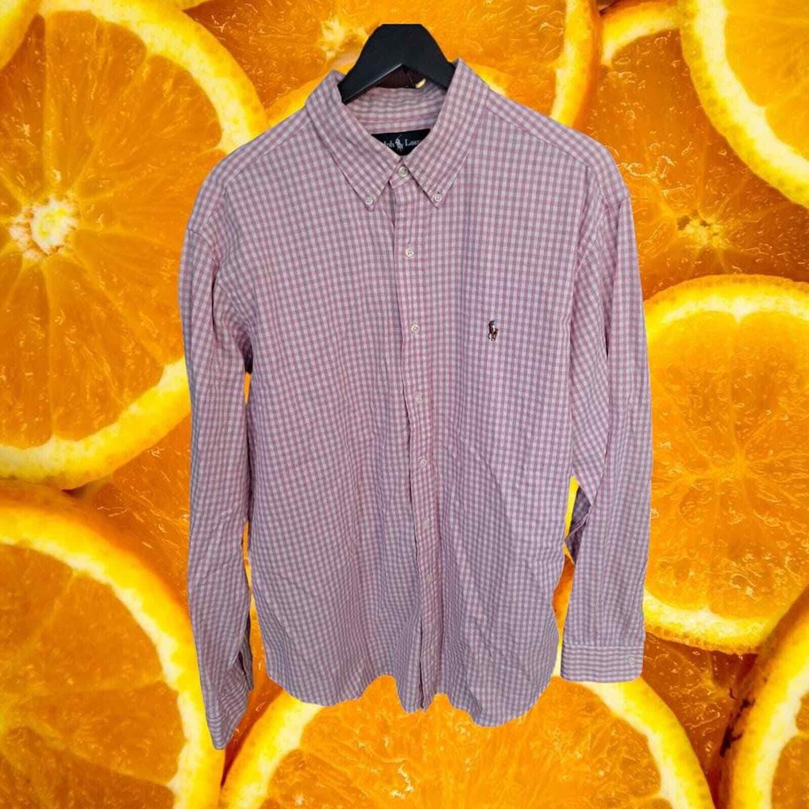Ralph Lauren Ralph Lauren Custom Fit Pink and White Check Button Up Shirt Size US XL / EU 56 / 4 - 1 Thumbnail