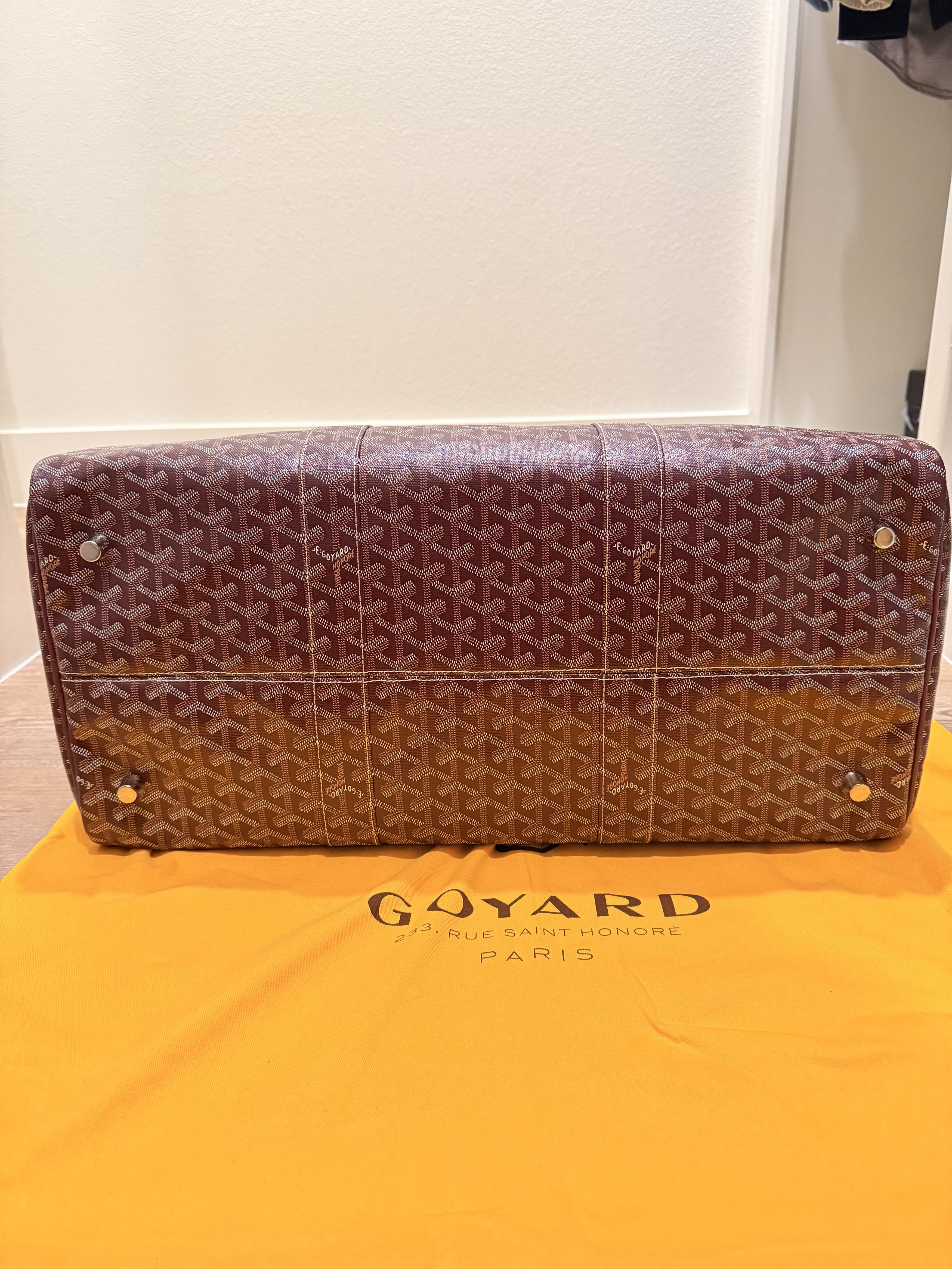 Goyard Boston 50 Burgundy Size ONE SIZE - 3 Thumbnail